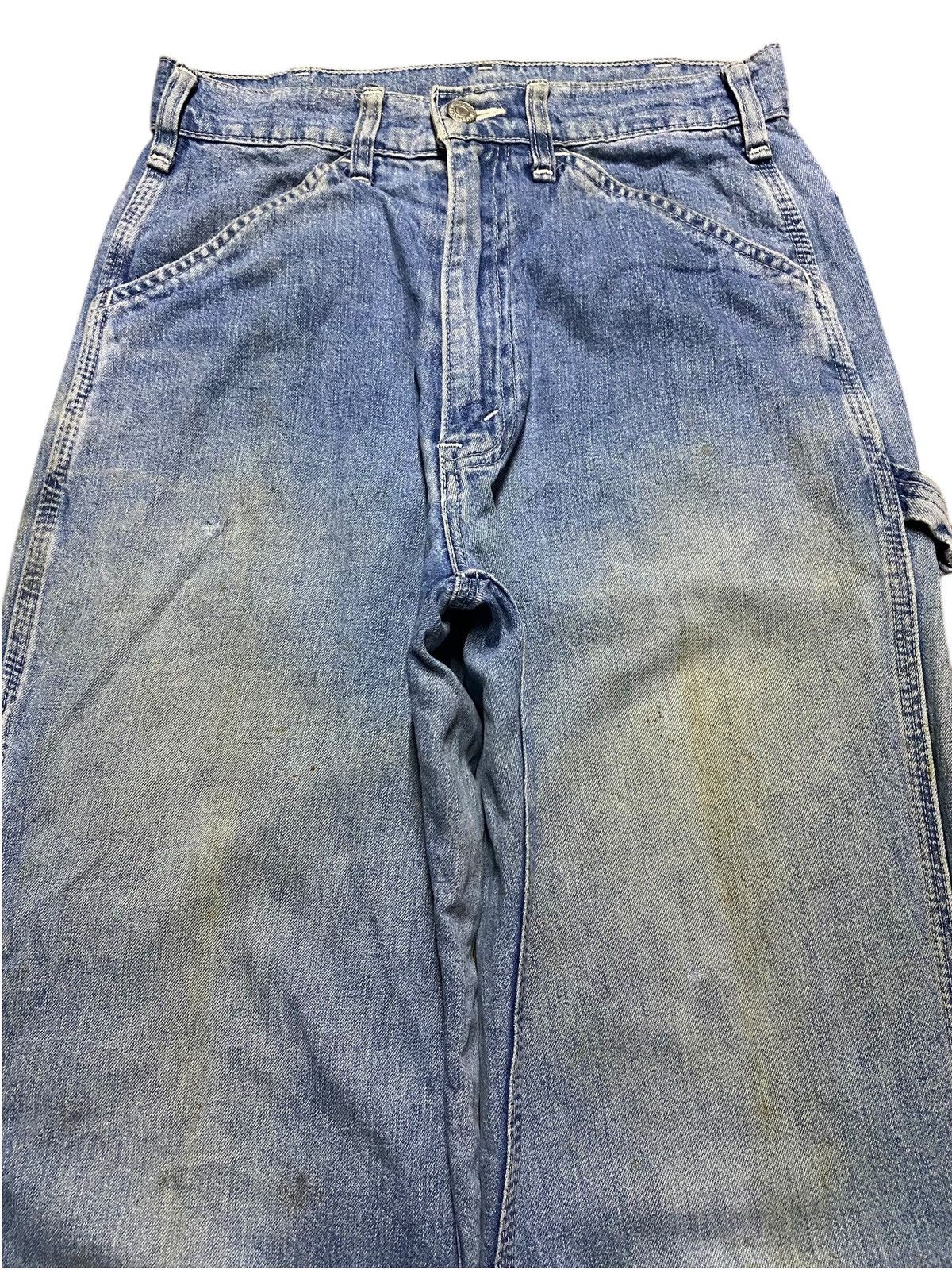 Levi's Vintage Clothing Vintage Levis Japan Big E White Tab Carpenter Baggy Jeans Size US 27 - 3 Thumbnail