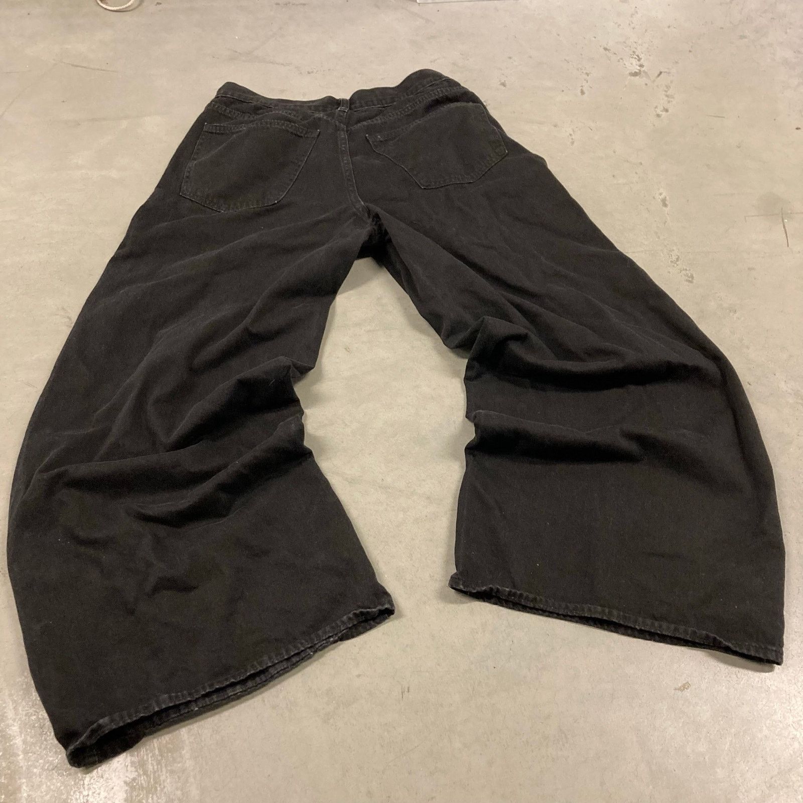 Vintage Y2K Black baggy jeans 32x30 Size 32" / US 10 / IT 46 - 2 Thumbnail