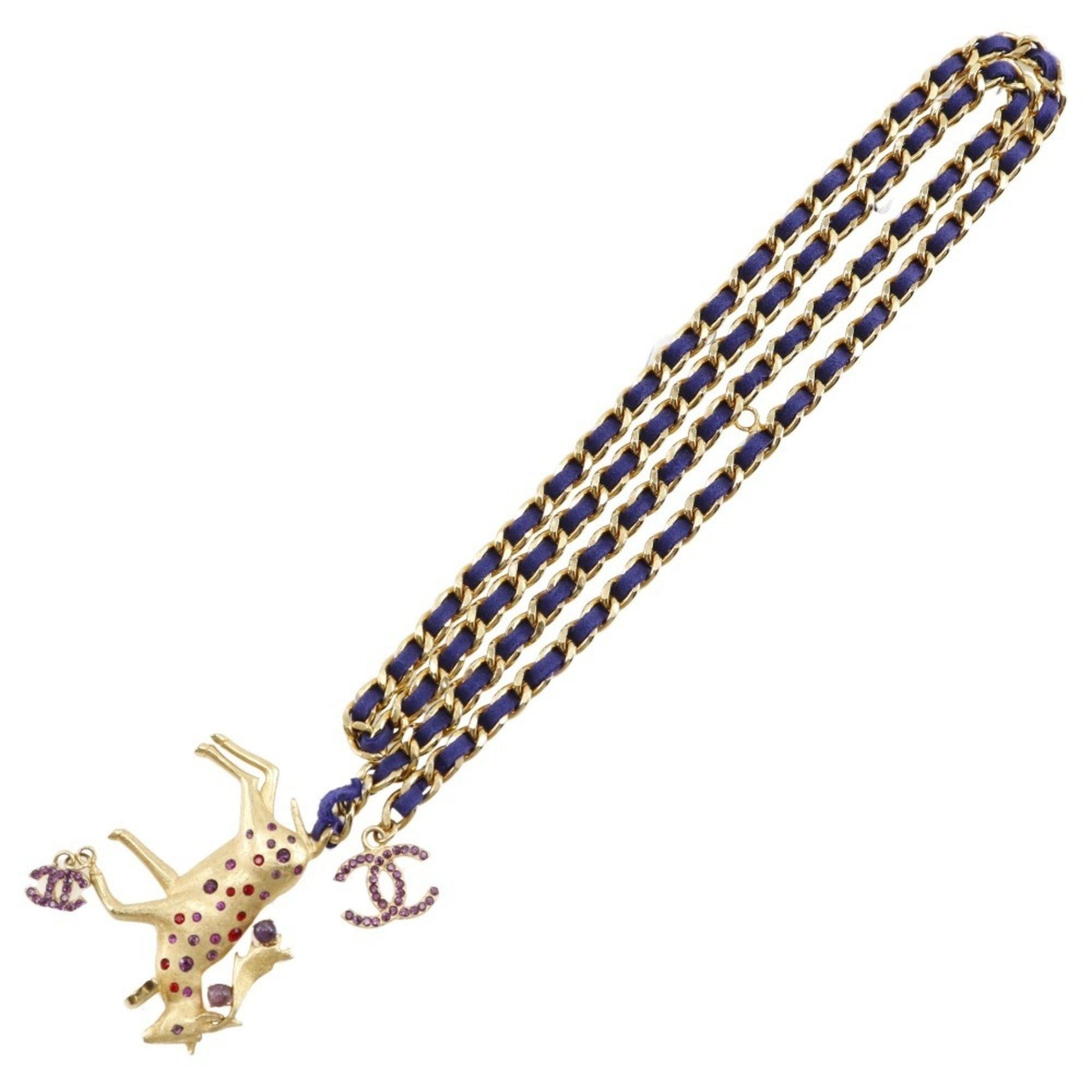 image of Chanel Chain Belt Belt Gold Plated 2001 01A Ladies, Women's