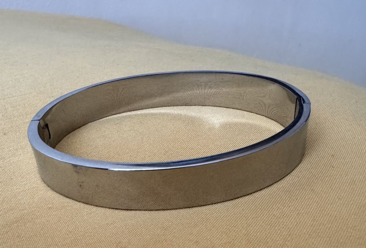 Other 316L Stainless Steel Monogram Bangle Bracelet Silver Size ONE SIZE - 3 Thumbnail