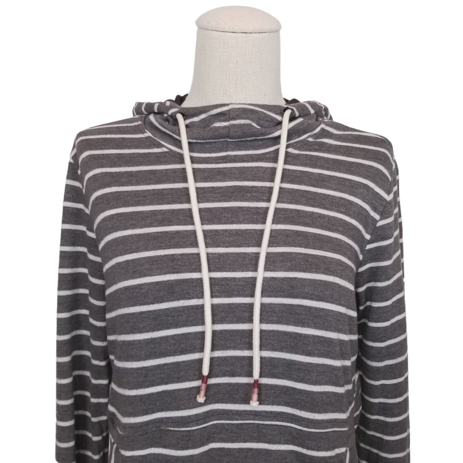 Marine Layer Marine Layer Double Knit Charcoal Gray Stripe Hoodie Small Size S / US 4 / IT 40 - 2 Thumbnail