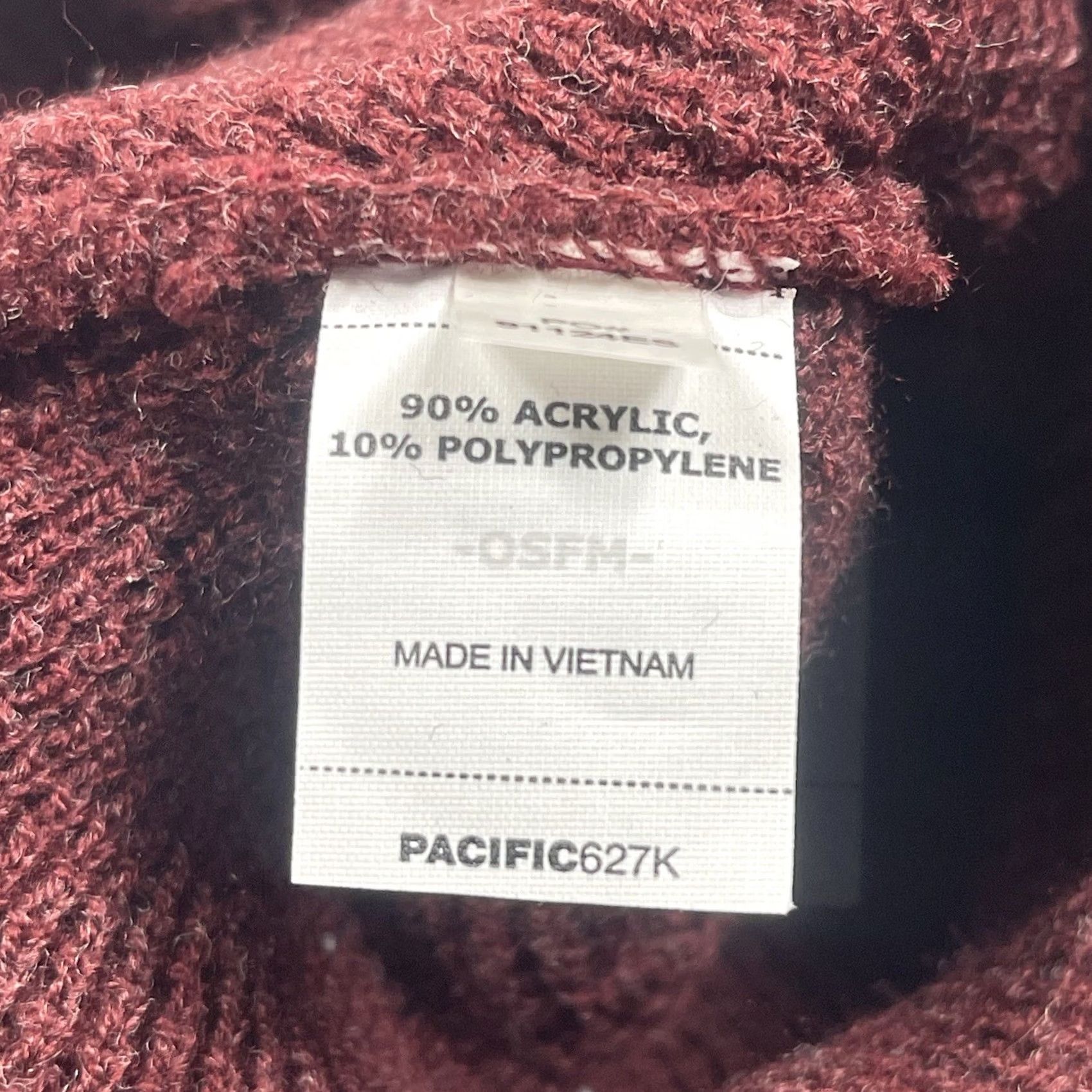 Vintage Unbranded Beanie Hat Adults Winter Snow One Size Fits Casual Maroon Knit Breathable Size ONE SIZE - 5 Thumbnail