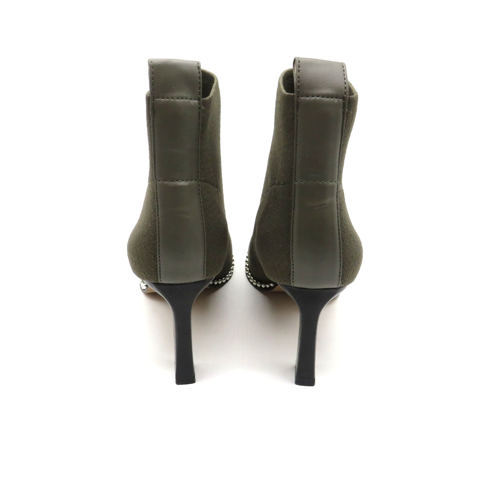 BCBGeneration BCBGeneration Dark Olive Flyknit Ankle Booties Studded Trim Size US 6 / IT 36 - 6 Thumbnail