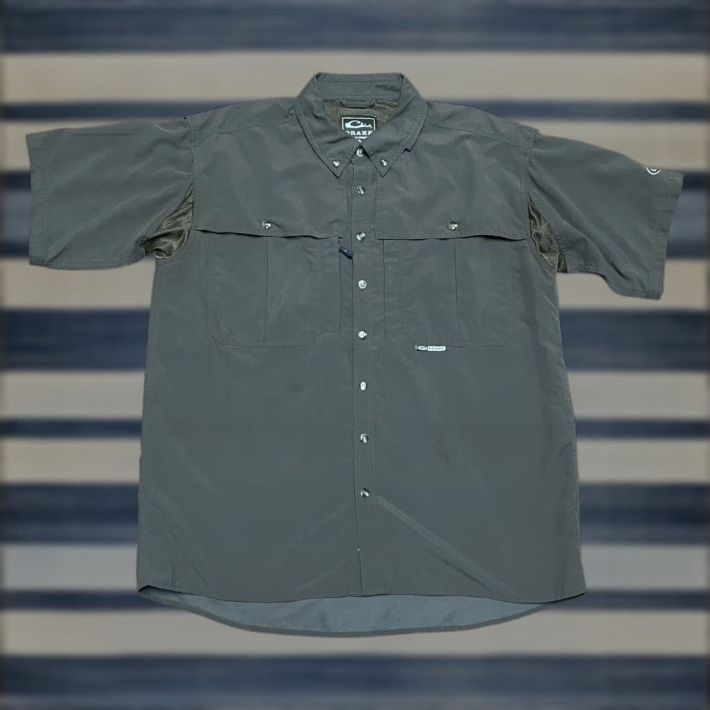 Vintage Drake Button-Down Short Sleeve Shirt Lot Of 2 Sz Large Men’s Brown Solid Regular 2 Pack Not Vintage Size US L / EU 52-54 / 3 - 1 Thumbnail