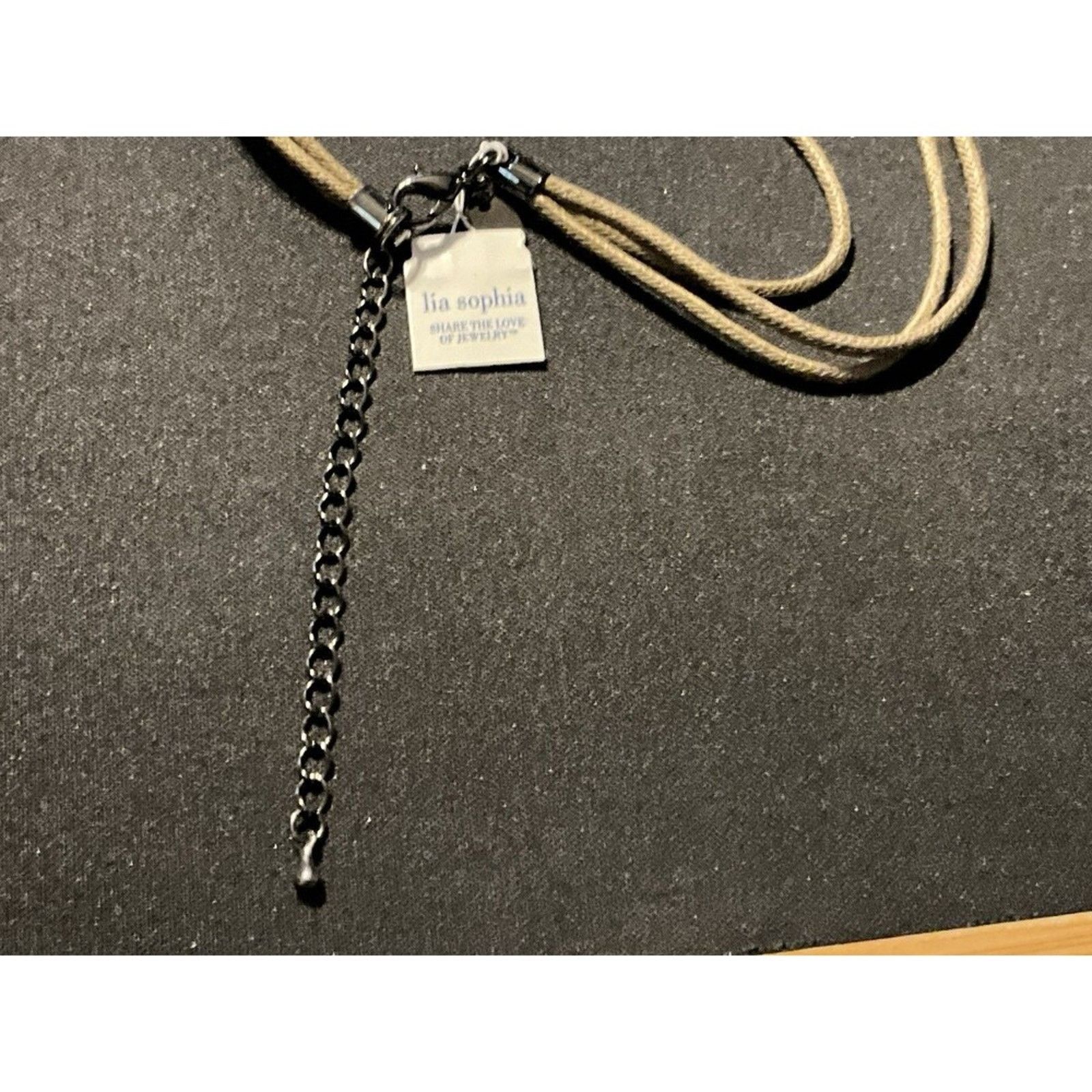 Other Lea Sophia Rope Necklace W/ Albalone Shell Pendant. Size ONE SIZE - 5 Thumbnail