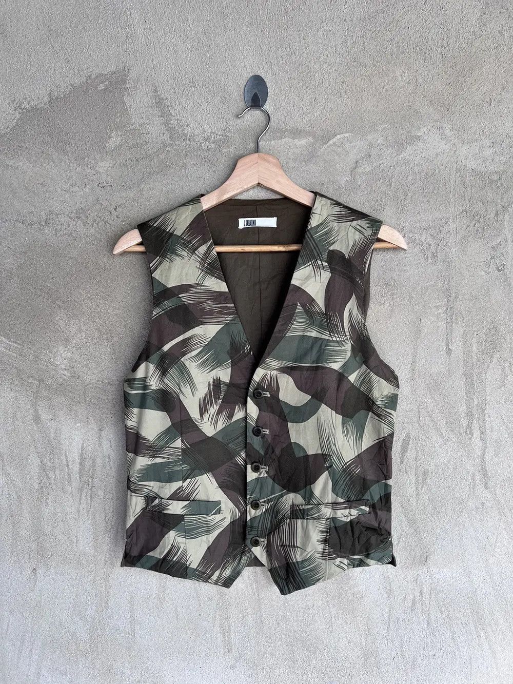 Japanese Brand Japanese Brand j.Sabatino Military Style Vest Size US M / EU 48-50 / 2 - 2 Thumbnail