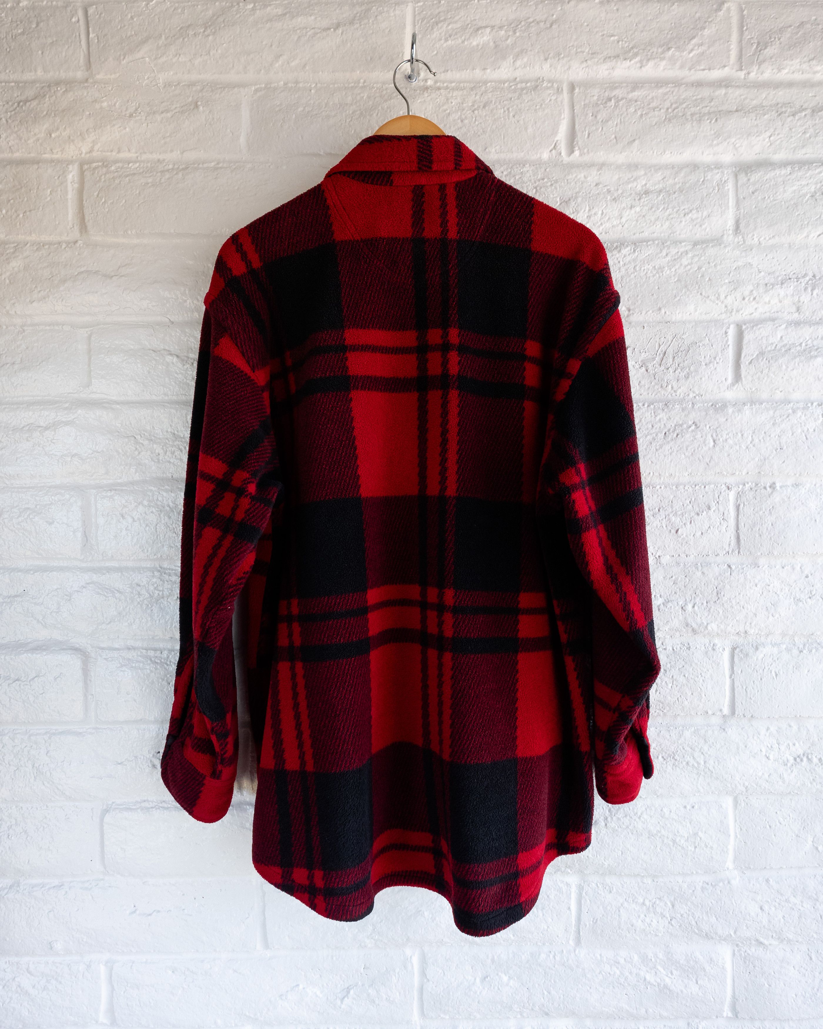 Vintage Vintage Soccer Rugby Gear Red Buffalo Plaid Fleece Flannel Size US M / EU 48-50 / 2 - 5 Thumbnail