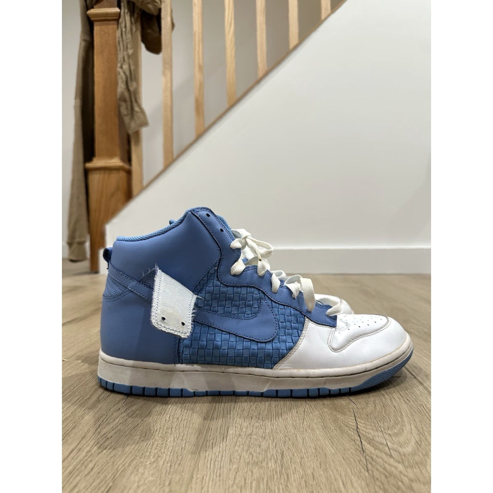 Nike VINTAGE? Nike Dunk High University Blue Shoe Size 13 Men Blue 13 Nike Dunk High Top Sneakers Men's 13 Nike Dunk Sneaker Size US 13 / EU 46 - 3 Thumbnail