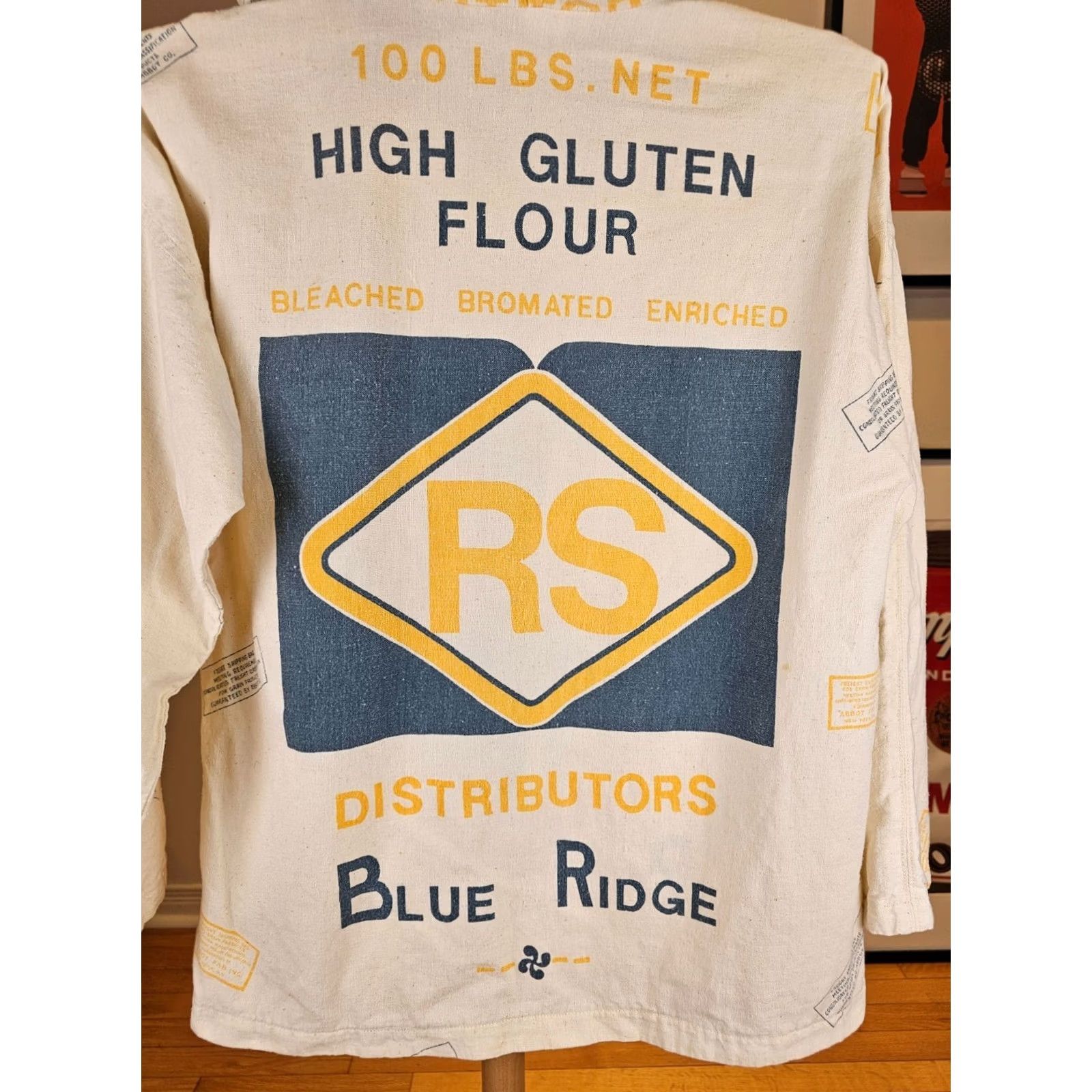 Vintage VINTAGE BLUE RIDGE HOODED JACKET Shirt Men L Beige 80's Anorak Cross Chest 22 IN etc Size US L / EU 52-54 / 3 - 6 Thumbnail
