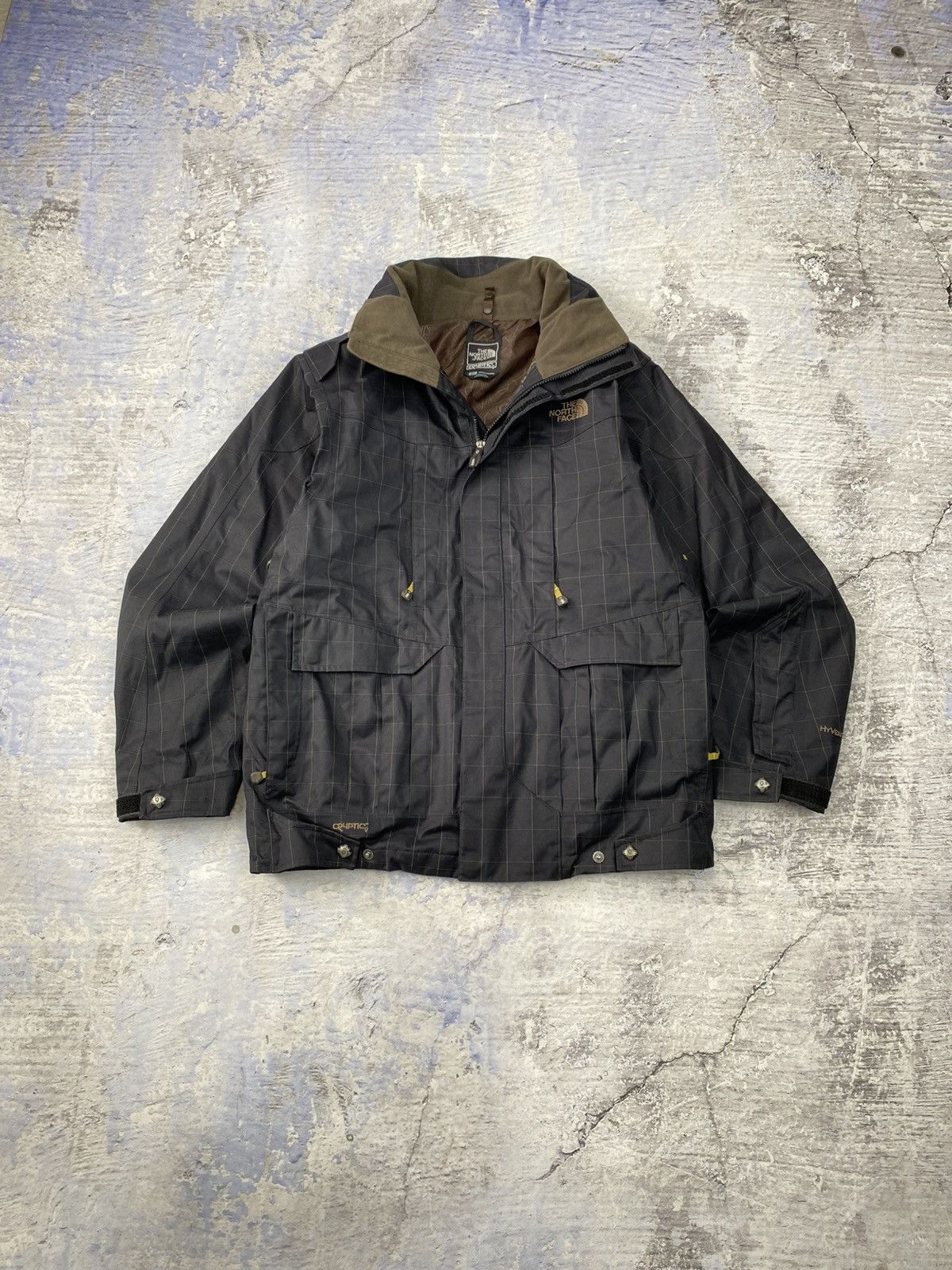The North Face Cryptic ski jacket hardshell mens rare