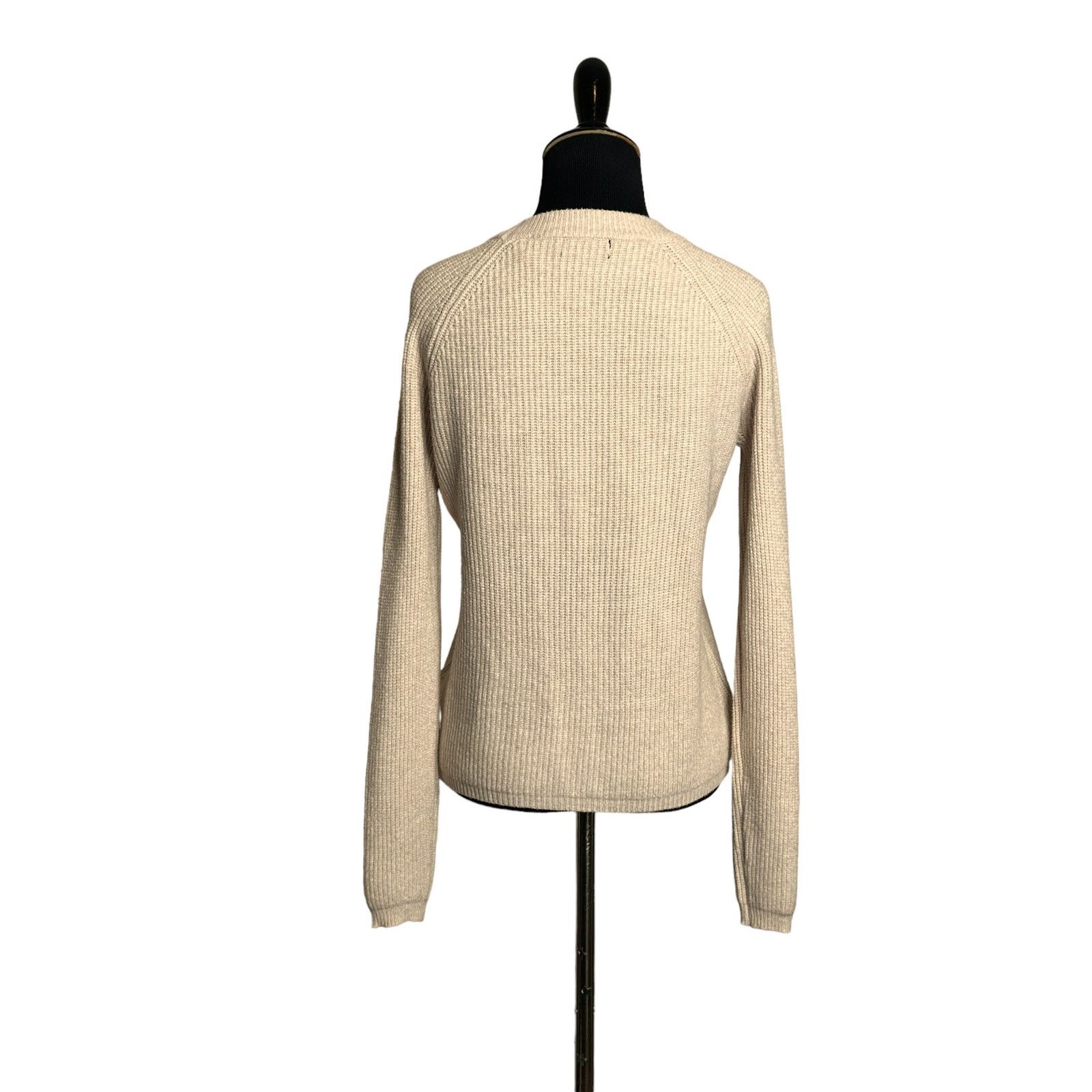 Elie Tahari Tahari beige cream crew neck long sleeves sweater size XS Size XS / US 0-2 / IT 36-38 - 3 Thumbnail