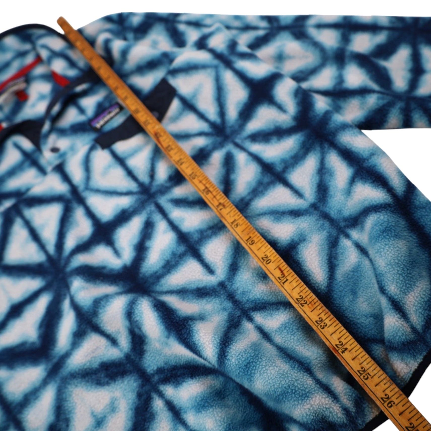 Patagonia VINTAGE Patagonia Syncilla Womens Large Snow Flake Snap T Fleece Sweatshirt Blue Size L / US 10 / IT 46 - 7 Thumbnail