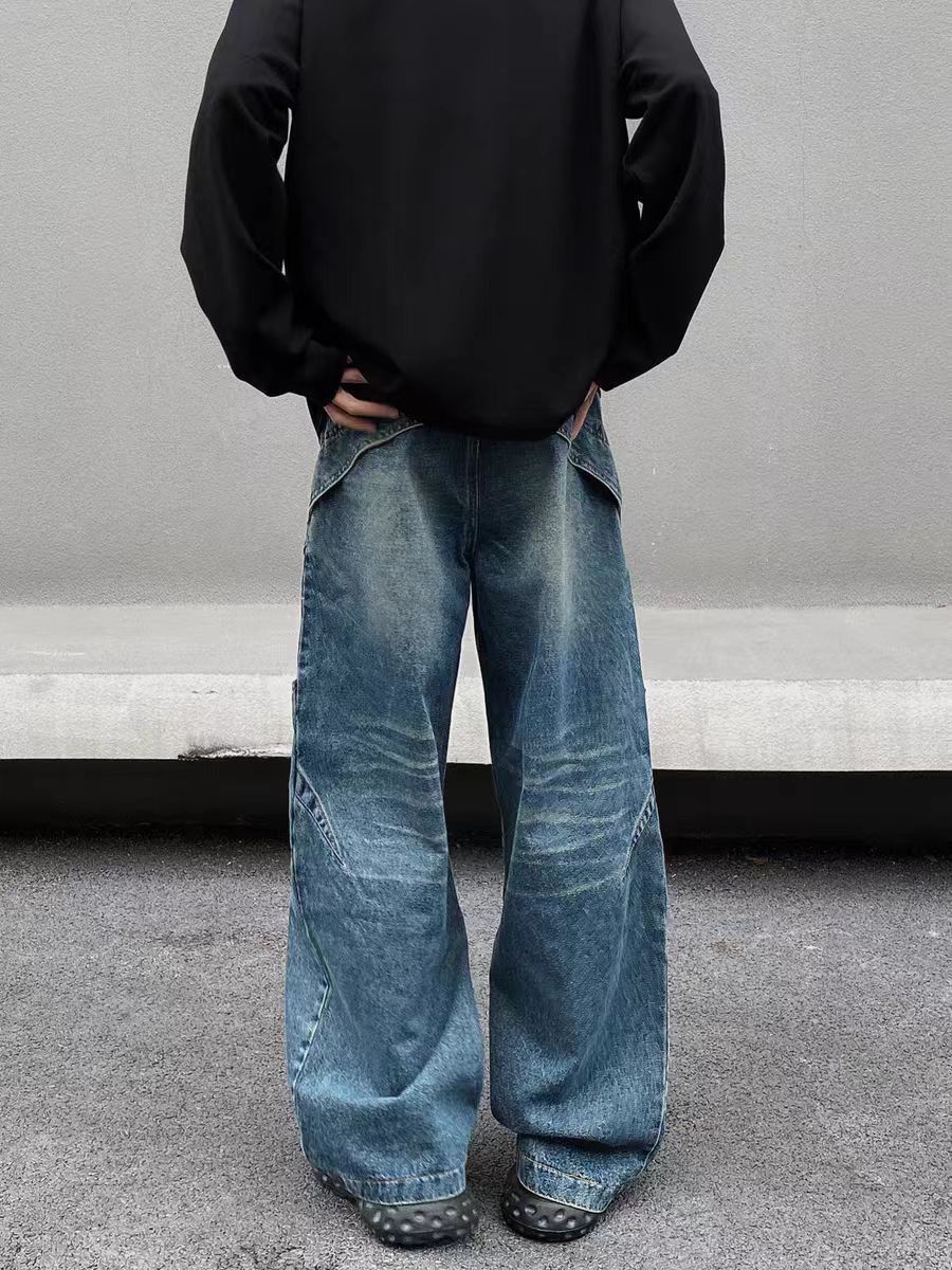 Designer × Jean × Vintage High street vintage washed baggy machete jeans Size US 34 / EU 50 - 4 Thumbnail