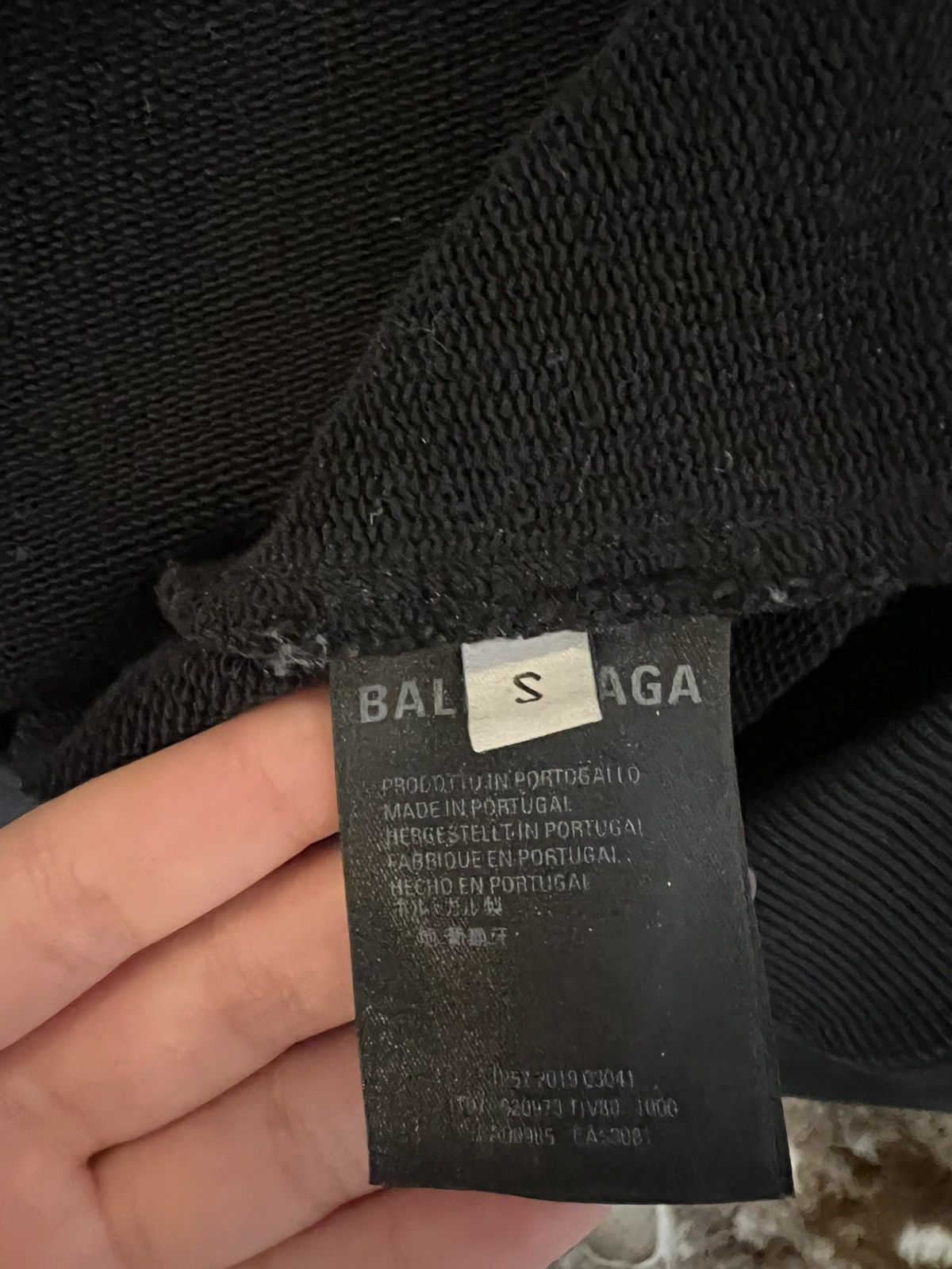 Balenciaga Balenciaga men’s black sweatshirt S Size US S / EU 44-46 / 1 - 4 Thumbnail