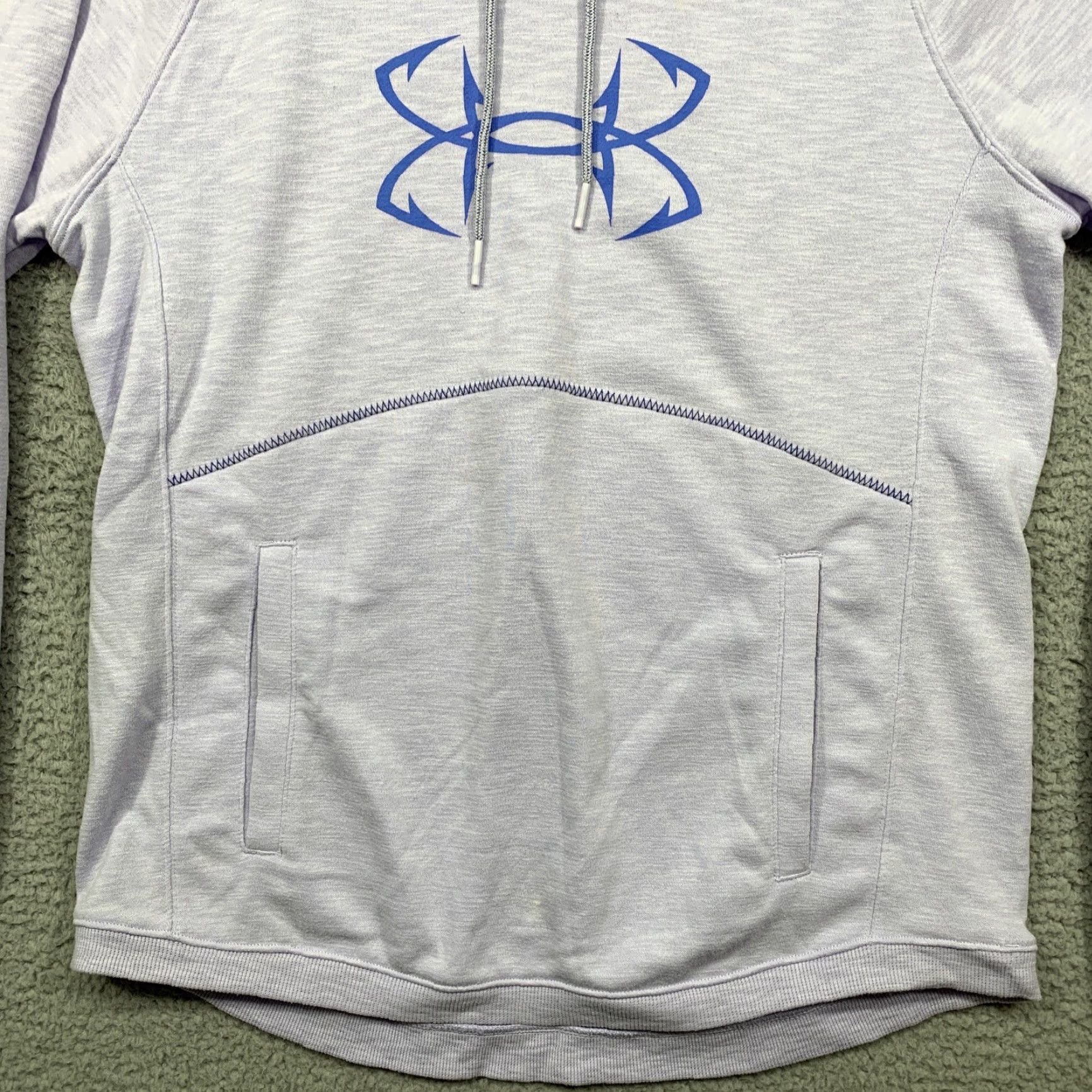 Under Armour Under Armour Women’s L Hooded Pullover Lightweight Sweatshirt Kangaroo Pocket Green Logo Size L / US 10 / IT 46 - 3 Thumbnail
