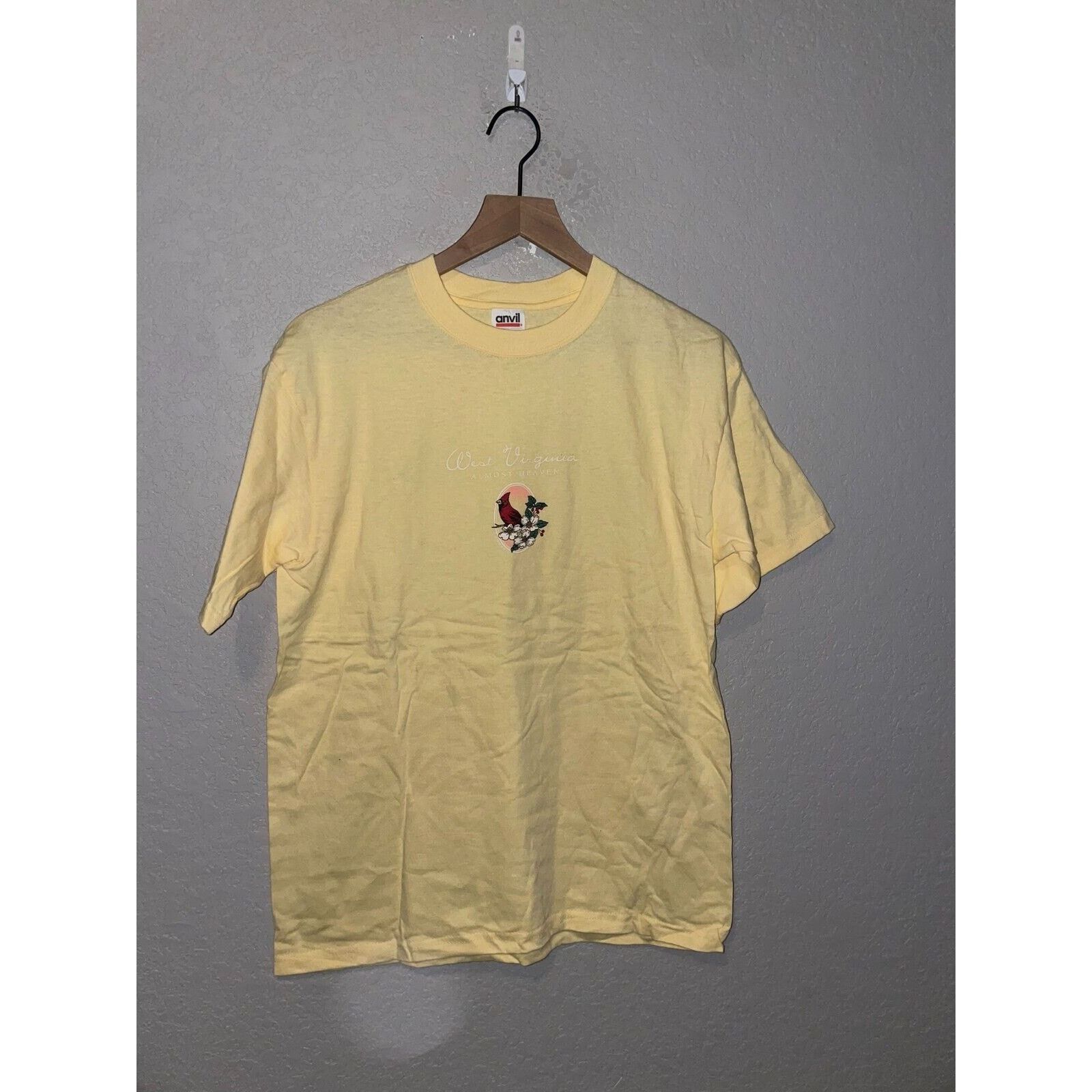 Anvil × Vintage Vintage West Virginia Shirt Tee Cardinal Anvil State 90s M Size US M / EU 48-50 / 2 - 1 Thumbnail