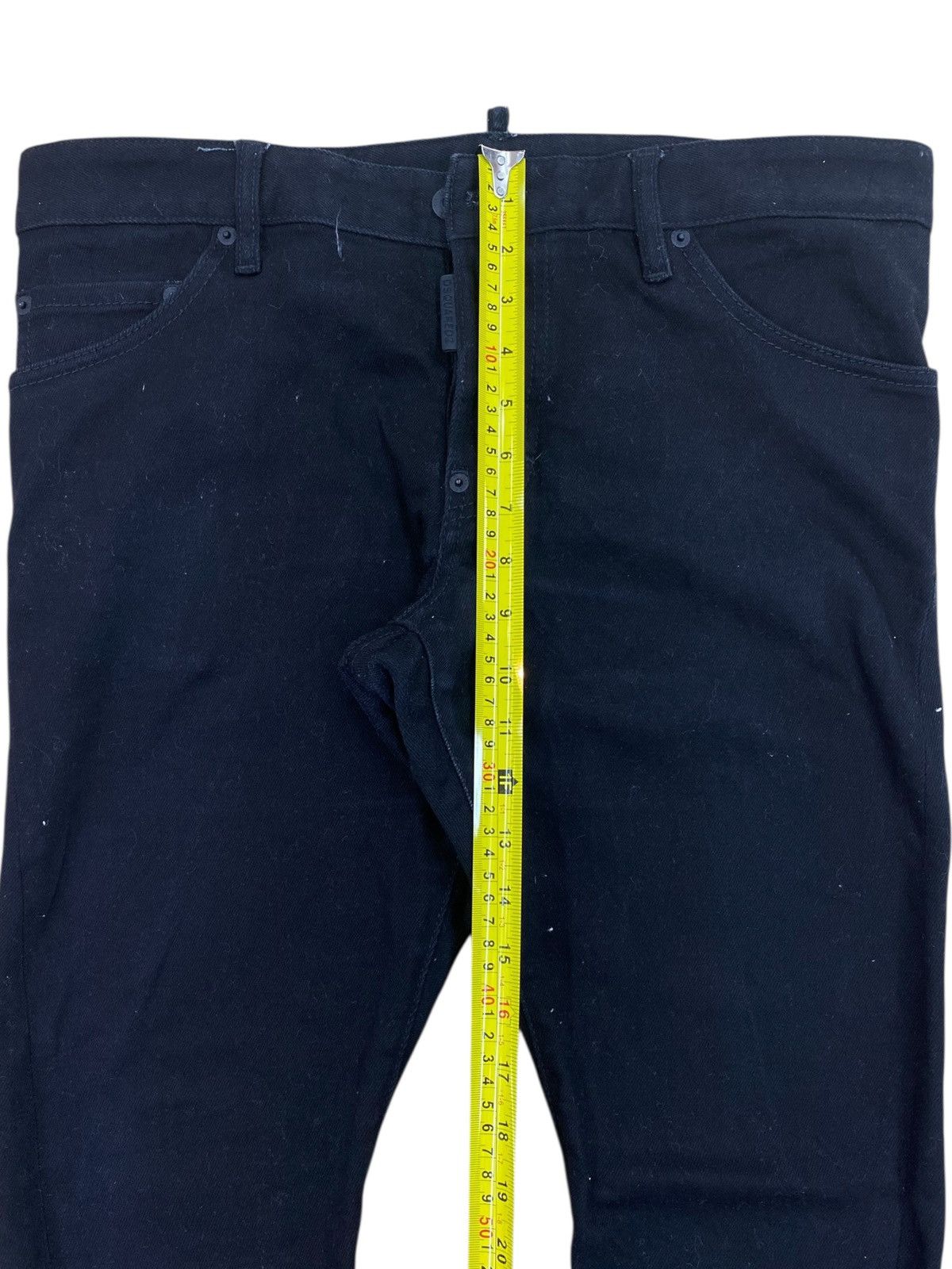 Dsquared2 Dsquared2 Slim Fit Twist Leg Style Black Jeans Size US 35 - 6 Thumbnail