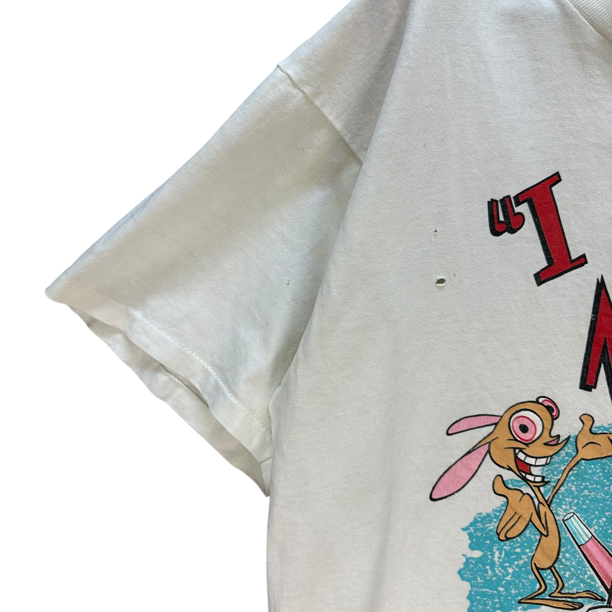Nickelodeon Vintage 90's THE REN & STIMPY SHOW Graphic T Shirt #A80-1929 Size US XL / EU 56 / 4 - 7 Thumbnail