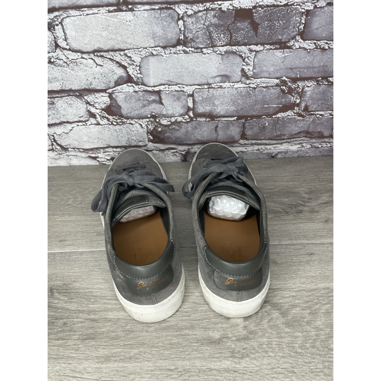 Bergdorf Goodman Goodman Brand Edge Charcoal Suede Casual Lace Low Top Sneake Size US 9 / EU 42 - 18 Thumbnail