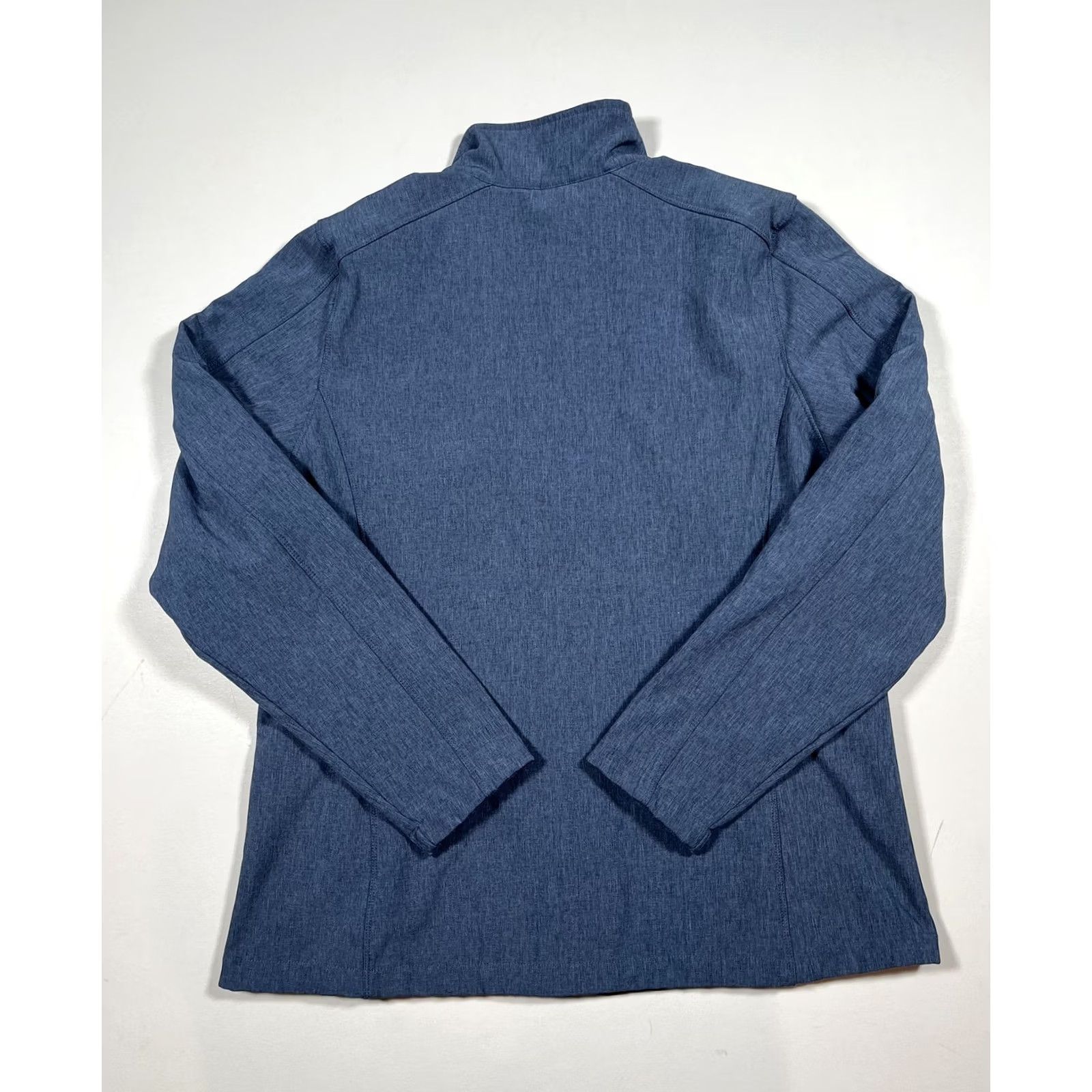 Port Authority Port Authority Jacket Womens XL Blue Heather Soft Shell Full Zip Pockets L317 Size XL / US 12-14 / IT 48-50 - 2 Thumbnail