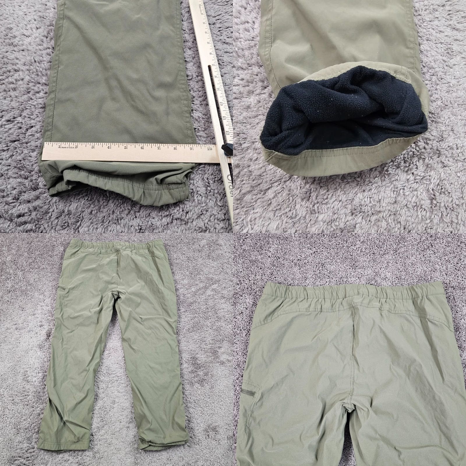 Eddie Bauer Eddie Bauer Pants Womens 2XL Green Fleece-Lined Outdoor Hiking Cargo 39x30 Regular Womens Size 40" / US 18 - 8 Thumbnail