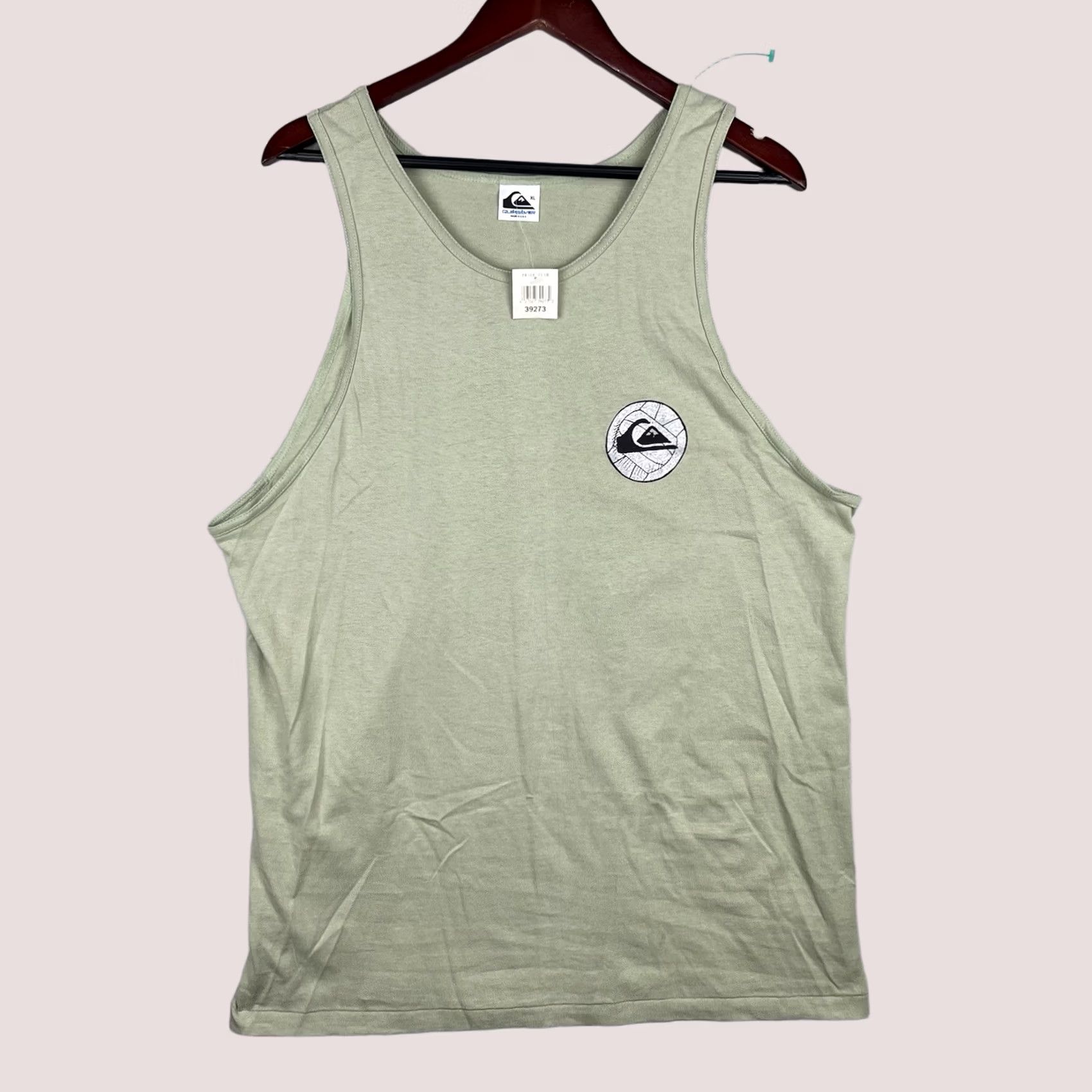 Quiksilver VINTAGE Quiksilver Shirt Mens XL Tank Top Beach USA 90s Graphic Print Cotton Green Logo Tee Size US XL / EU 56 / 4 - 1 Thumbnail