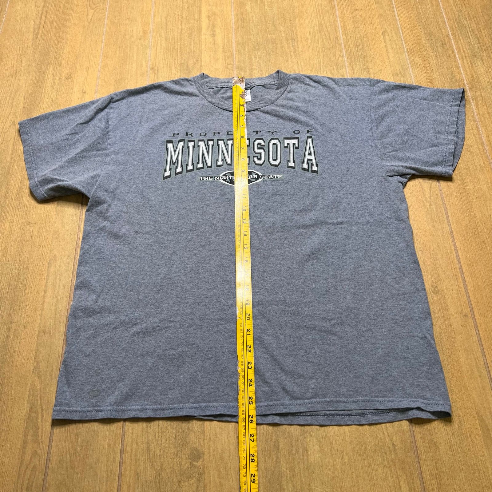 Delta Vintage Minnesota USA Gray Short Sleeve T-Shirt Size L Y2K Size US L / EU 52-54 / 3 - 7 Thumbnail