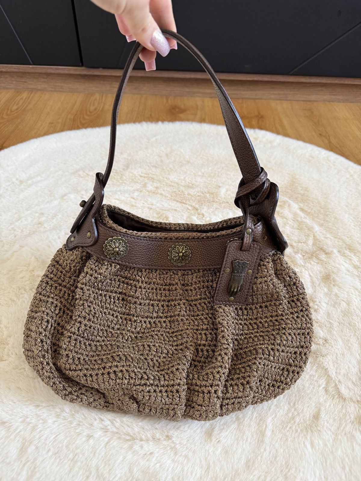 Other Rustic Charm – Handcrafted Look Hobo Bag Size ONE SIZE - 3 Thumbnail