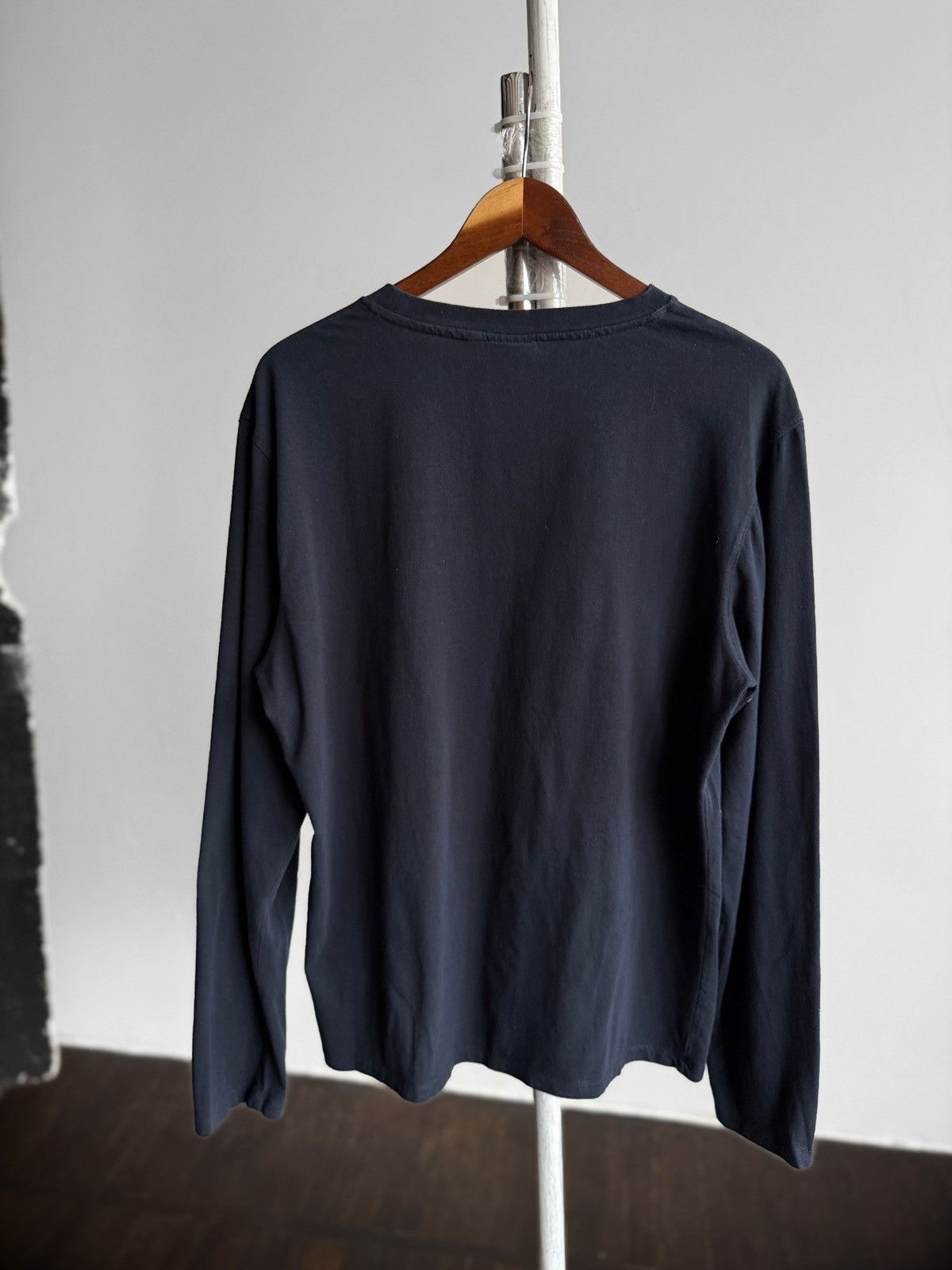 Barbour Barbour Mens Navy Blue Small Logo Long Sleeve T-Shirt Size US L / EU 52-54 / 3 - 4 Thumbnail