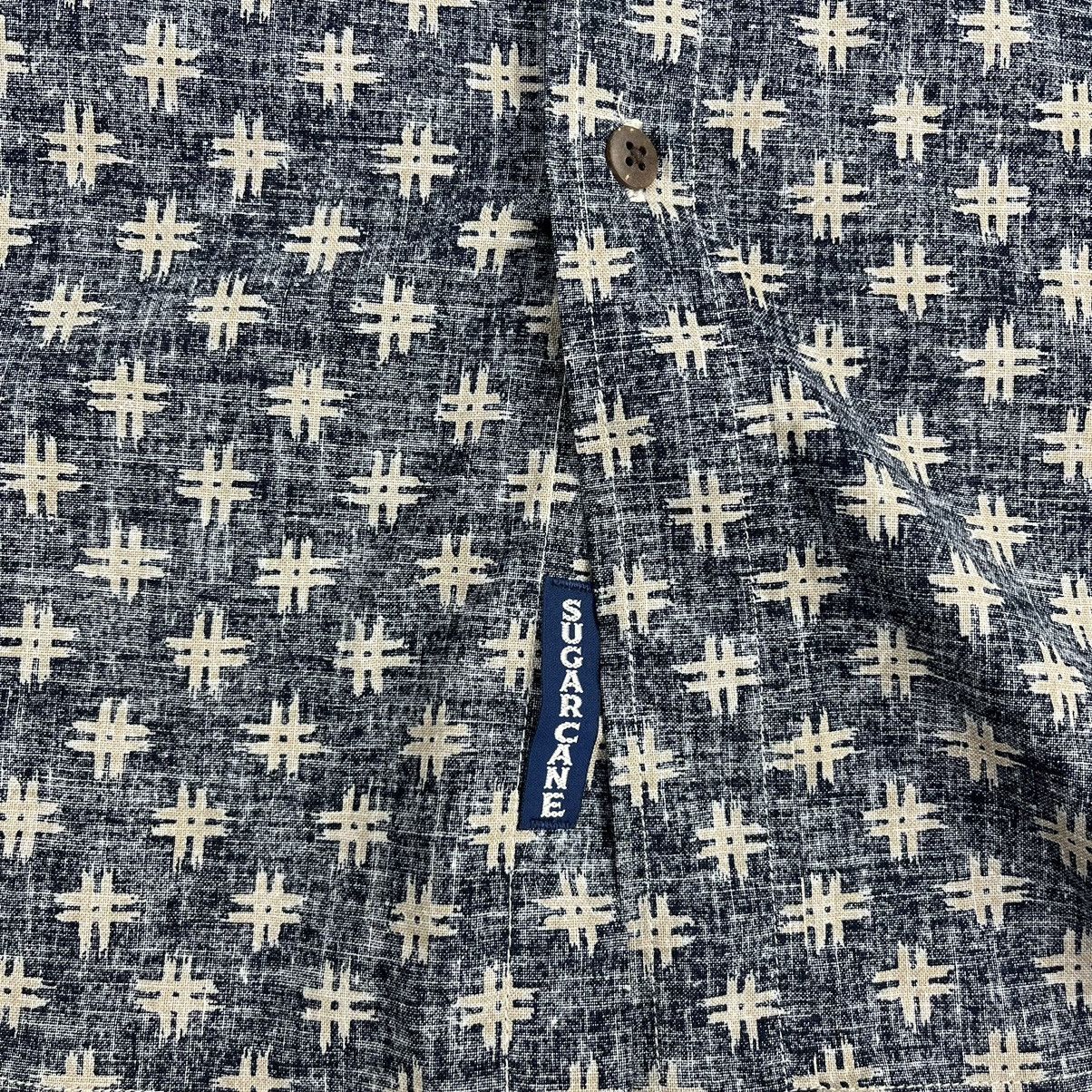 Sugar Cane × Toyo Enterprises Sugar Cane Pattern Indigo Backwards Shirt Size US L / EU 52-54 / 3 - 6 Thumbnail