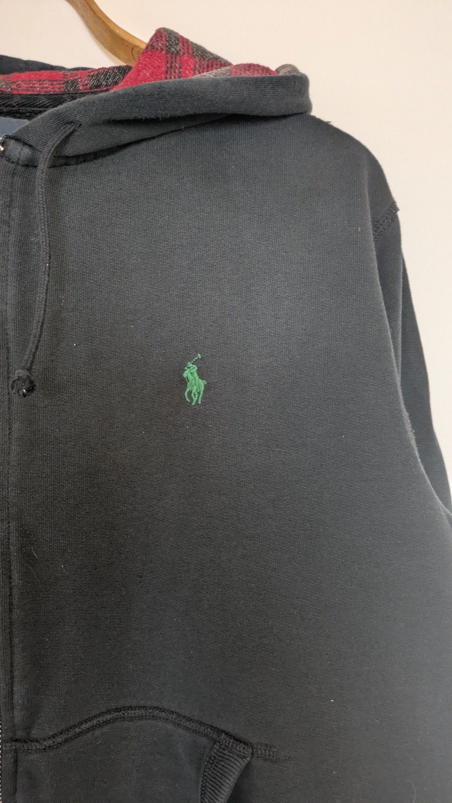 Polo Ralph Lauren 🧥 Vintage Polo Ralph Lauren Zip Hoodie – Black (Size XL) Size US XL / EU 56 / 4 - 4 Thumbnail