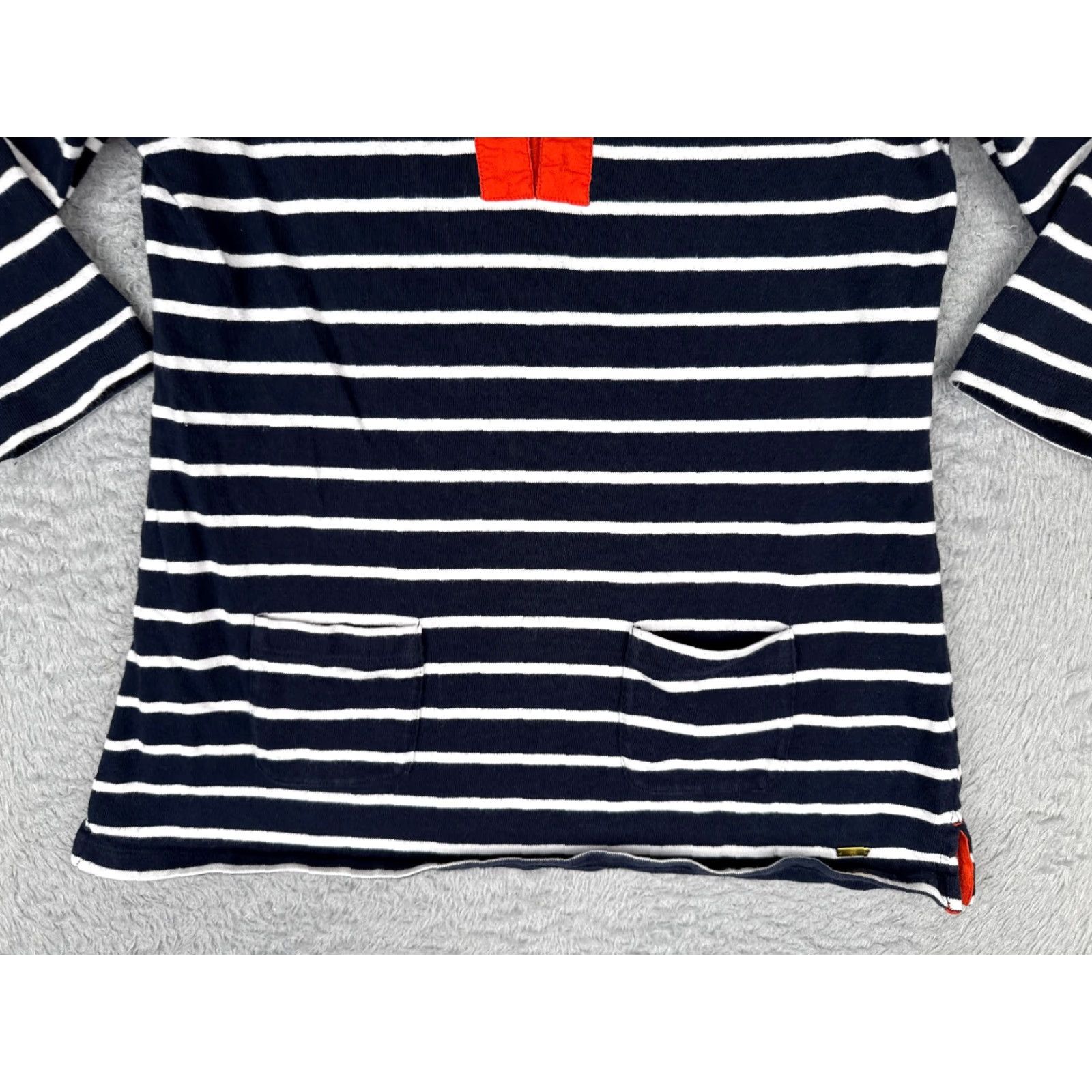 Tommy Hilfiger Tommy Hilfiger Polo Shirt Women M Blue Stripe 3/4 Sleeve Cotton Pocket Read Size M / US 6-8 / IT 42-44 - 5 Thumbnail