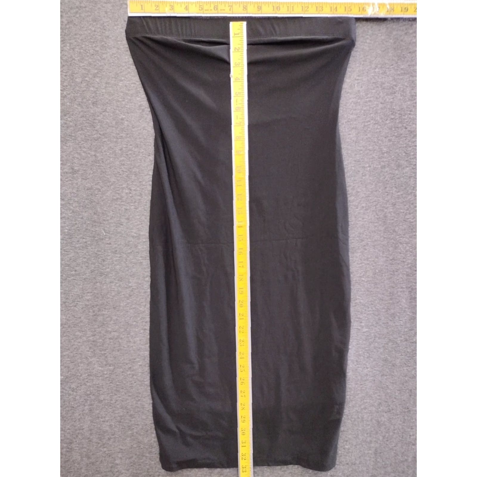 Vintage IRIS Tube Off Shoulder Mini Dress Black M Dress Women Sleeveless 90s Party Cocktail Short Spring Summer Blended Fabric Size M / US 6-8 / IT 42-44 - 4 Thumbnail