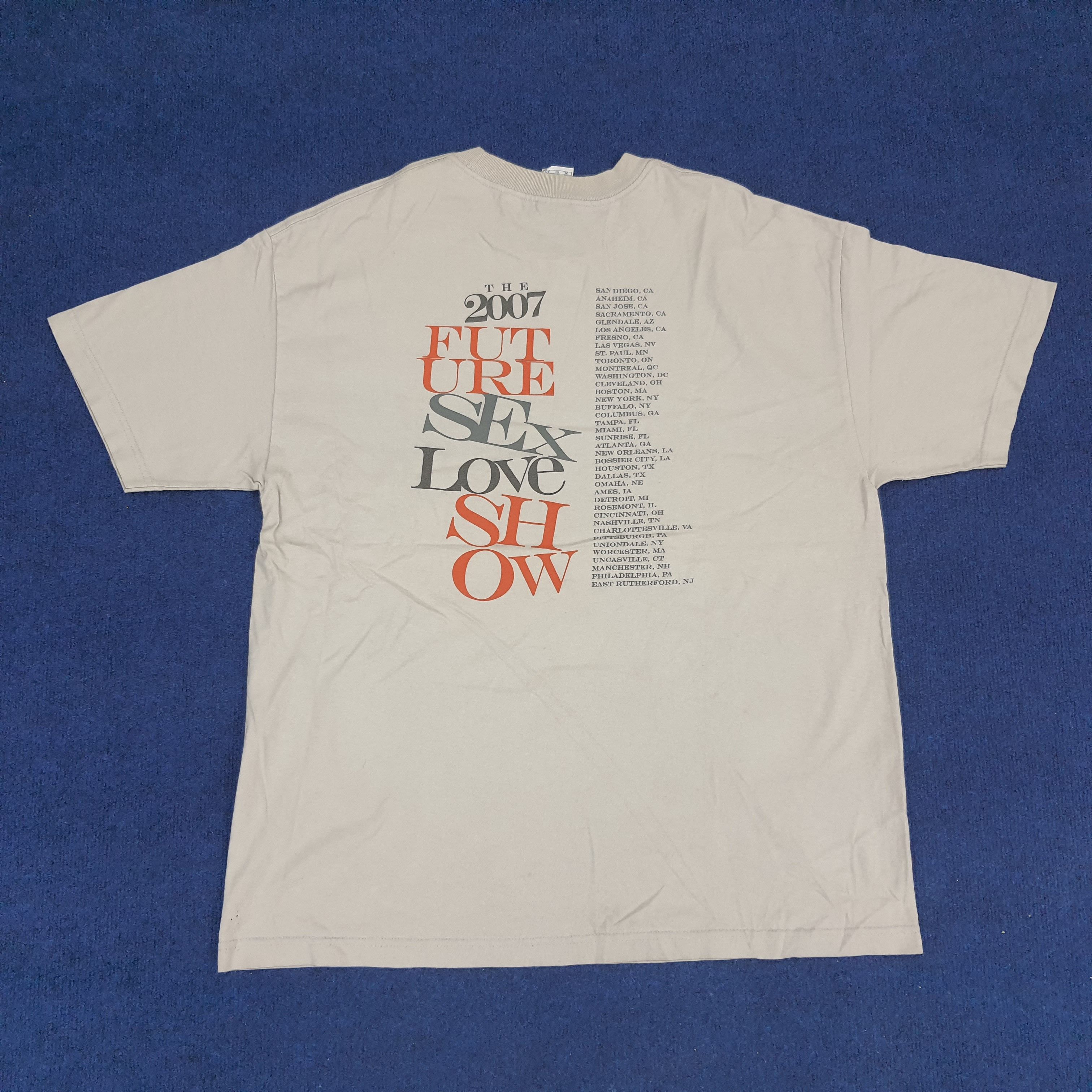 Vintage Vintage Justin Timberlake 2007 Future Sex Love Show T-shirt Size US XL / EU 56 / 4 - 3 Thumbnail