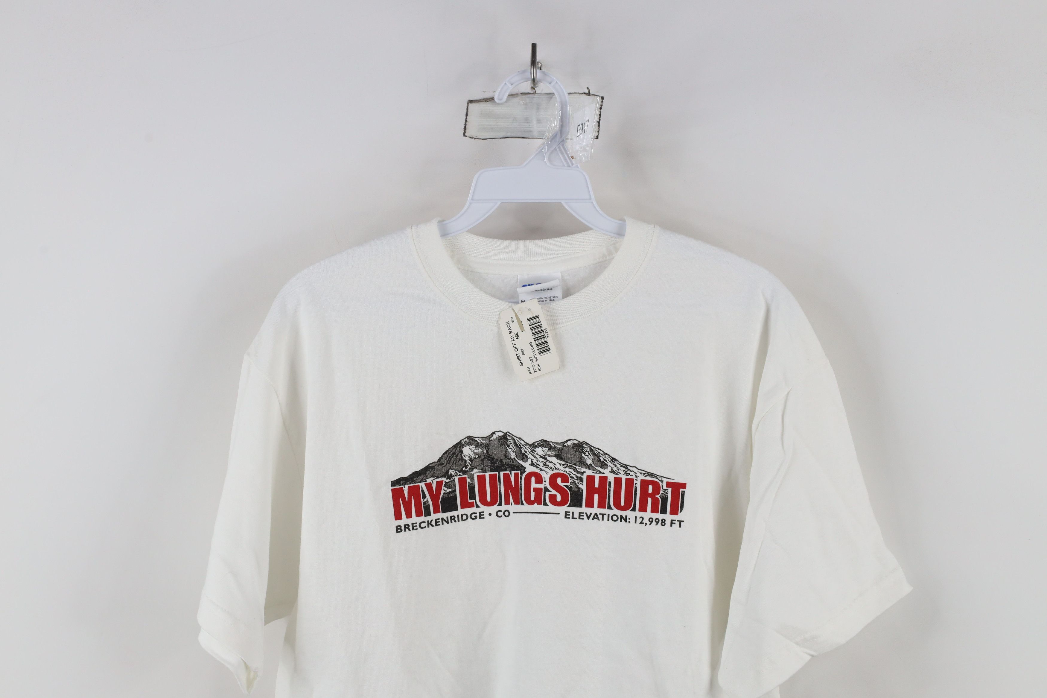 Vintage Deadstock Vintage Y2K My Lungs Hurt Breckenridge T-Shirt Size US M / EU 48-50 / 2 - 2 Thumbnail