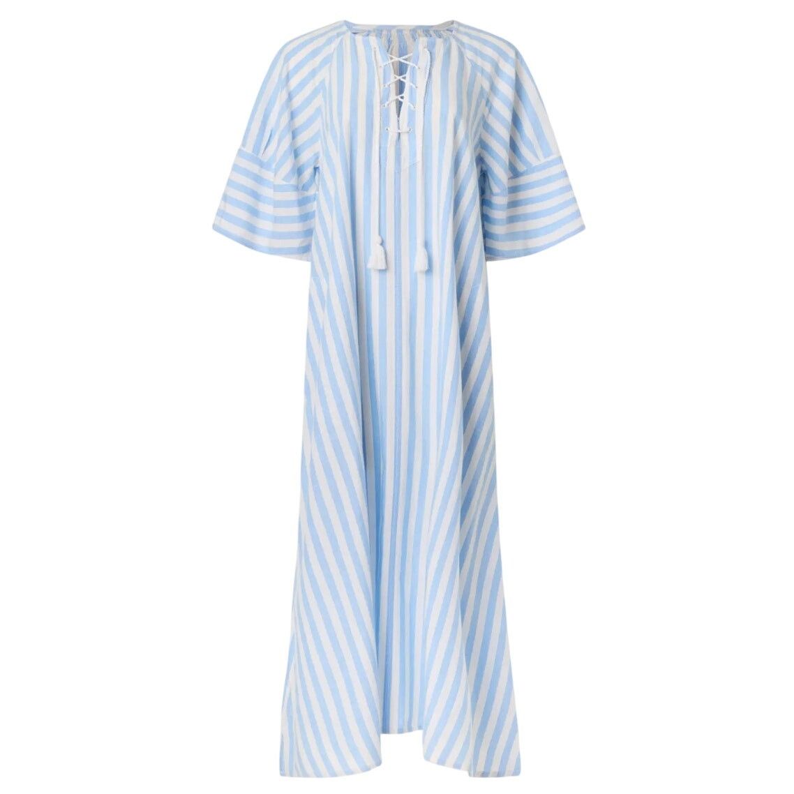 Vanessa Bruno Vanessa Bruno Striped Brooklyn Dress in Blue/White, Size M Size M / US 6-8 / IT 42-44 - 1 Thumbnail