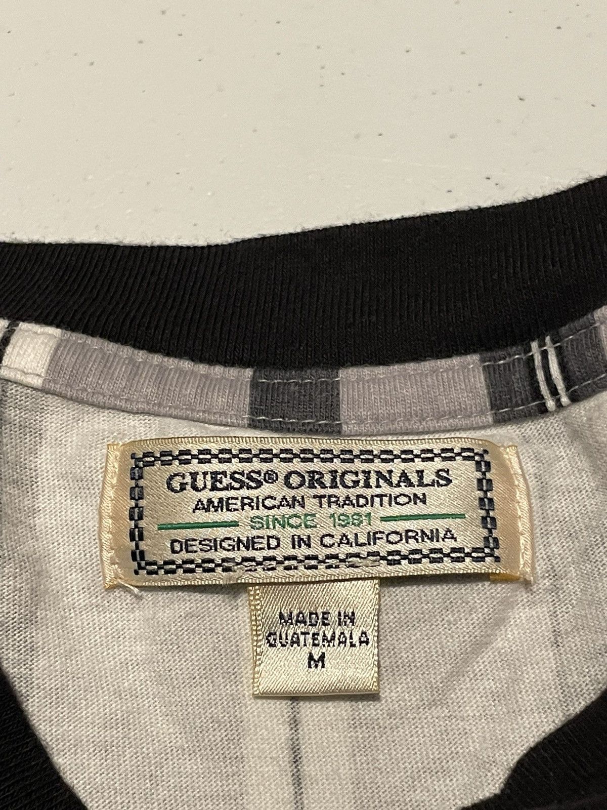 Guess × Vintage Vintage 90s guess striped T-shirt. Size US M / EU 48-50 / 2 - 5 Thumbnail