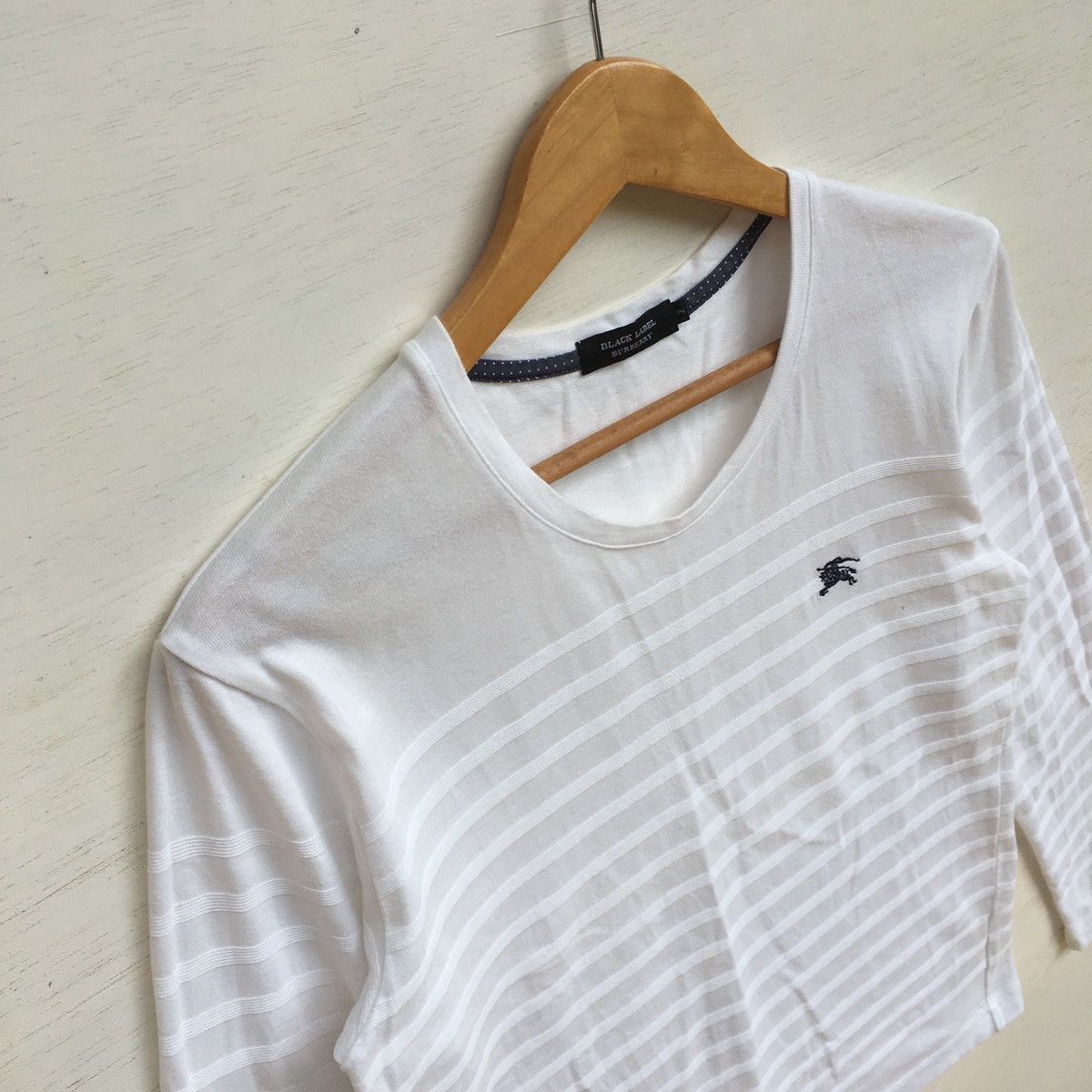 Burberry Vintage Burberry Long Sleeve Tee White Size US XS / EU 42 / 0 - 12 Thumbnail