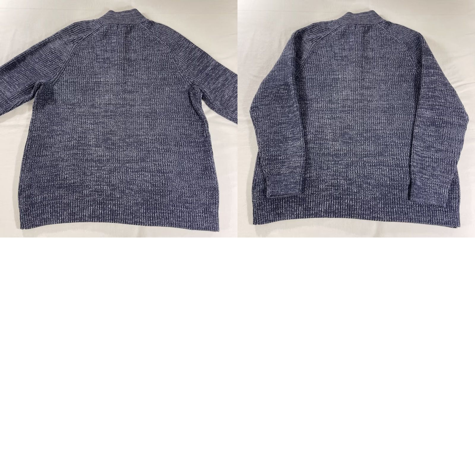 Vintage VINTAGE L.L. Bean Men's XLT XL TALL Sweater Full Zip Cotton Blue 298245 Size US XL / EU 56 / 4 - 10 Thumbnail