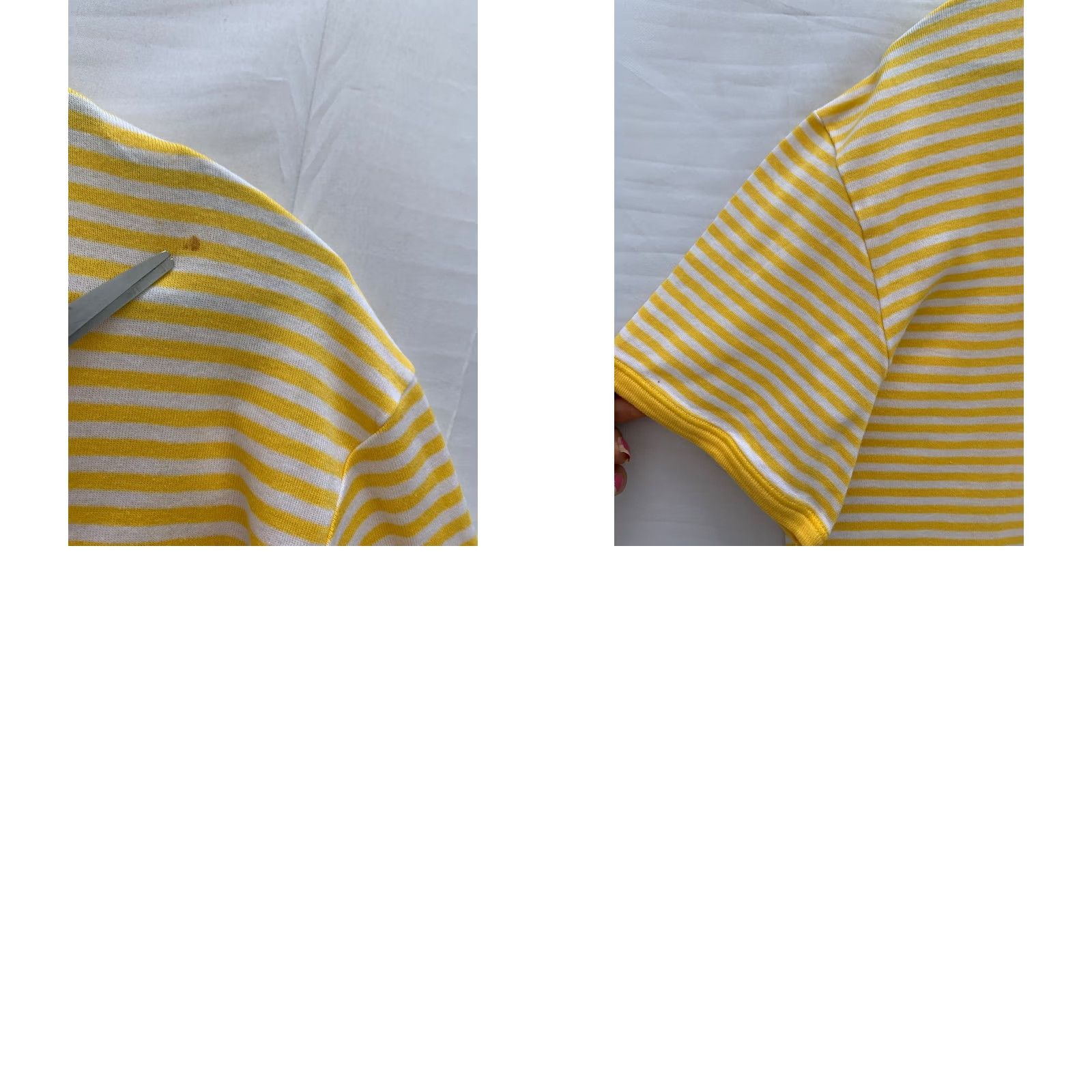 Ermenegildo Zegna VINTAGE Ermenegildo Zegna Striped Henley Shirt Mens S Yellow White Made in Italy Size US S / EU 44-46 / 1 - 8 Thumbnail