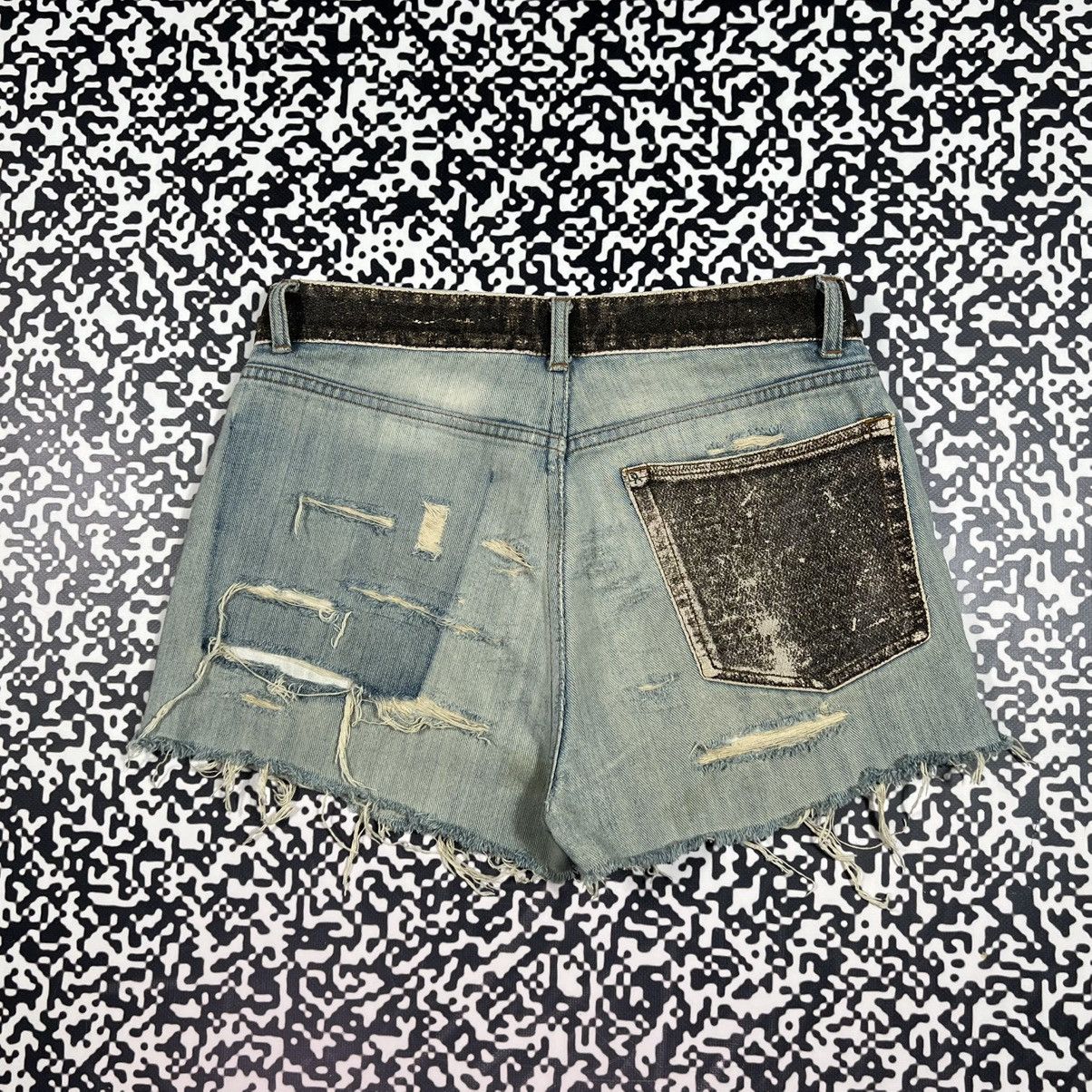 Japanese Brand Vintage Y2K Carte D’identine Japanese Distressed Shorts Size 30" / US 8 / IT 44 - 5 Thumbnail