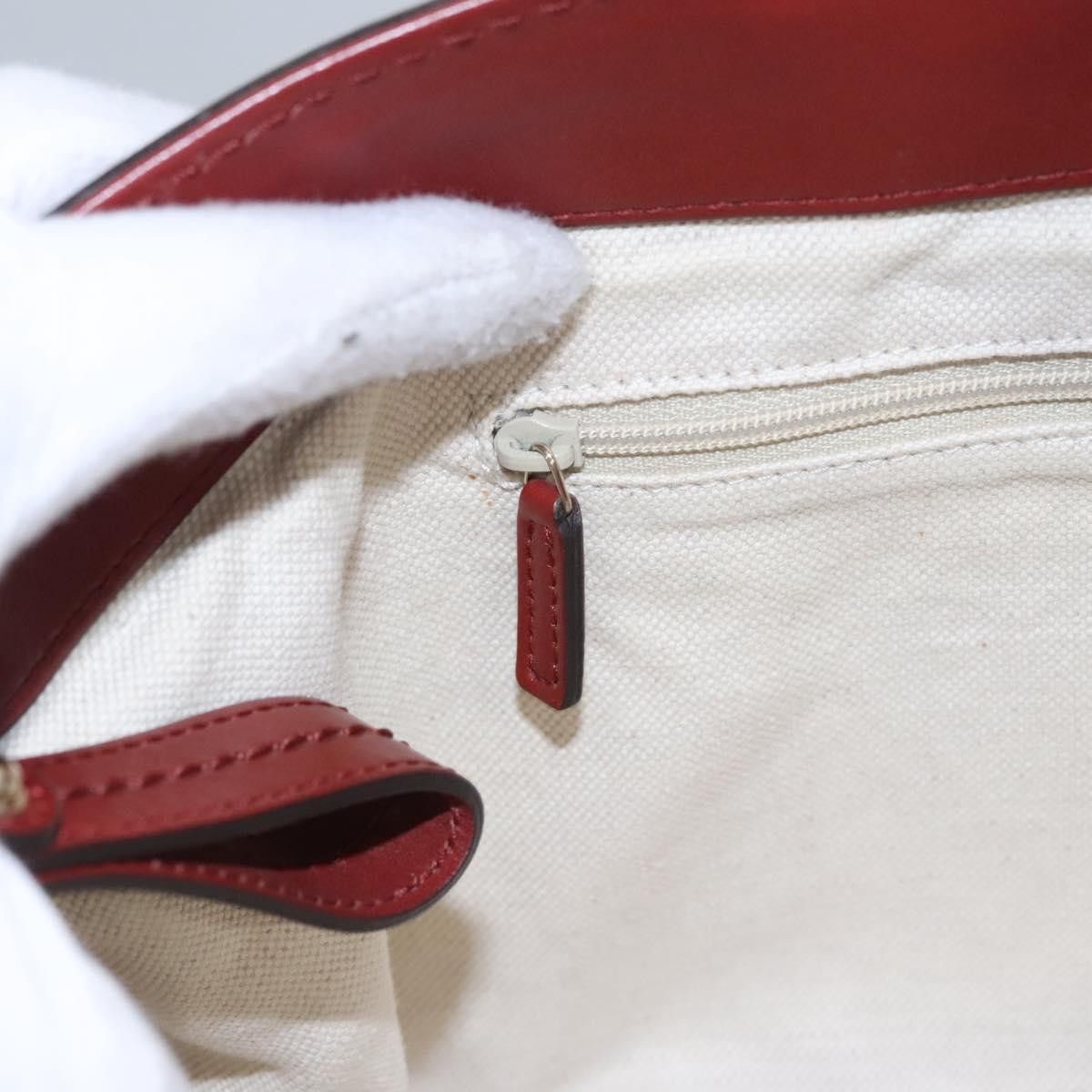 Gucci GUCCI GG Canvas Tote Bag Beige Gold Red Size ONE SIZE - 21 Thumbnail