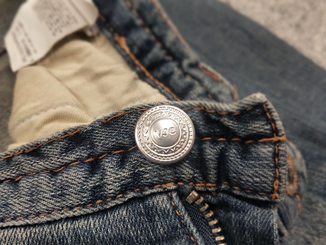 Versace Jeans Couture Vintage 90's Versace Jeans Couture Big Logo Slim Faded denim Size 26" / US 2 / IT 38 - 12 Thumbnail