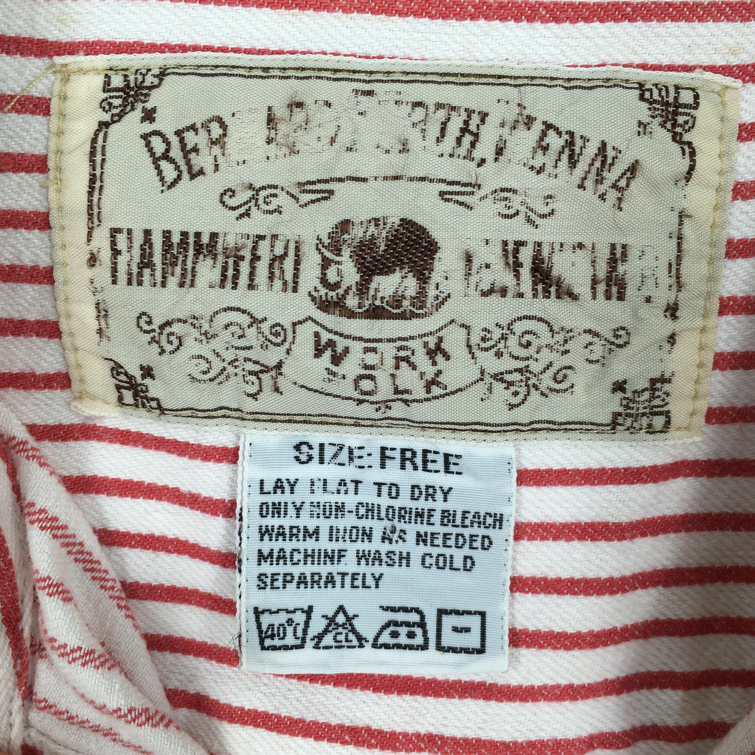 Flannel × Vintage Vintage Vertical Stripes Red Flannel Western Shirt Large Size US L / EU 52-54 / 3 - 6 Thumbnail