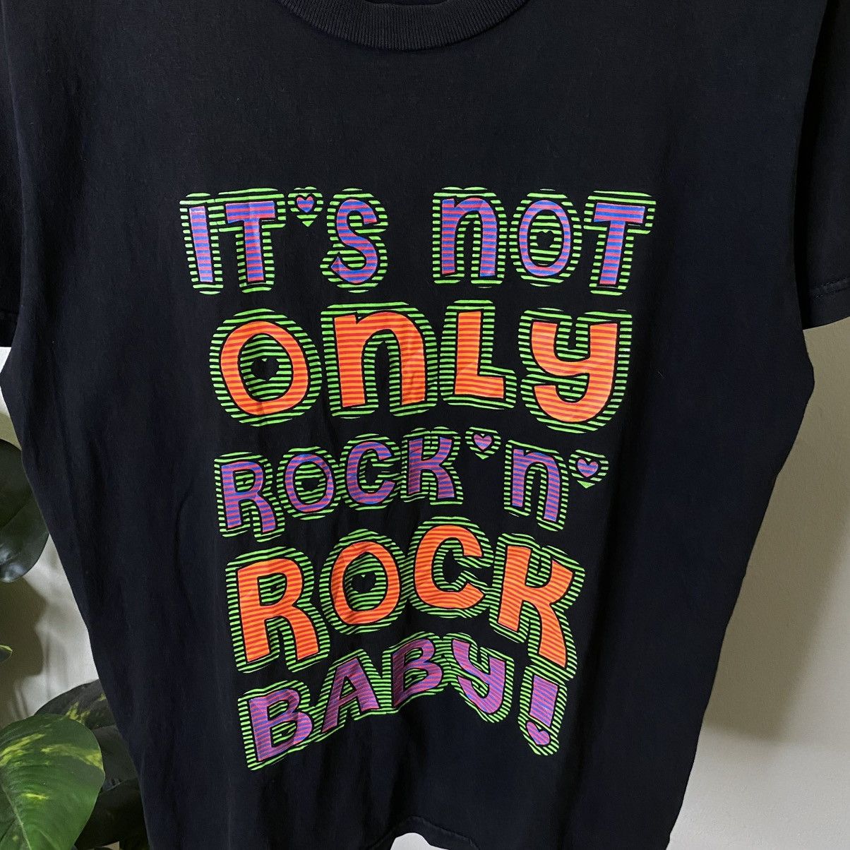 Vintage 1990s It's Not Only Rock N Rock Funny Humor T Shirt Size US M / EU 48-50 / 2 - 2 Thumbnail