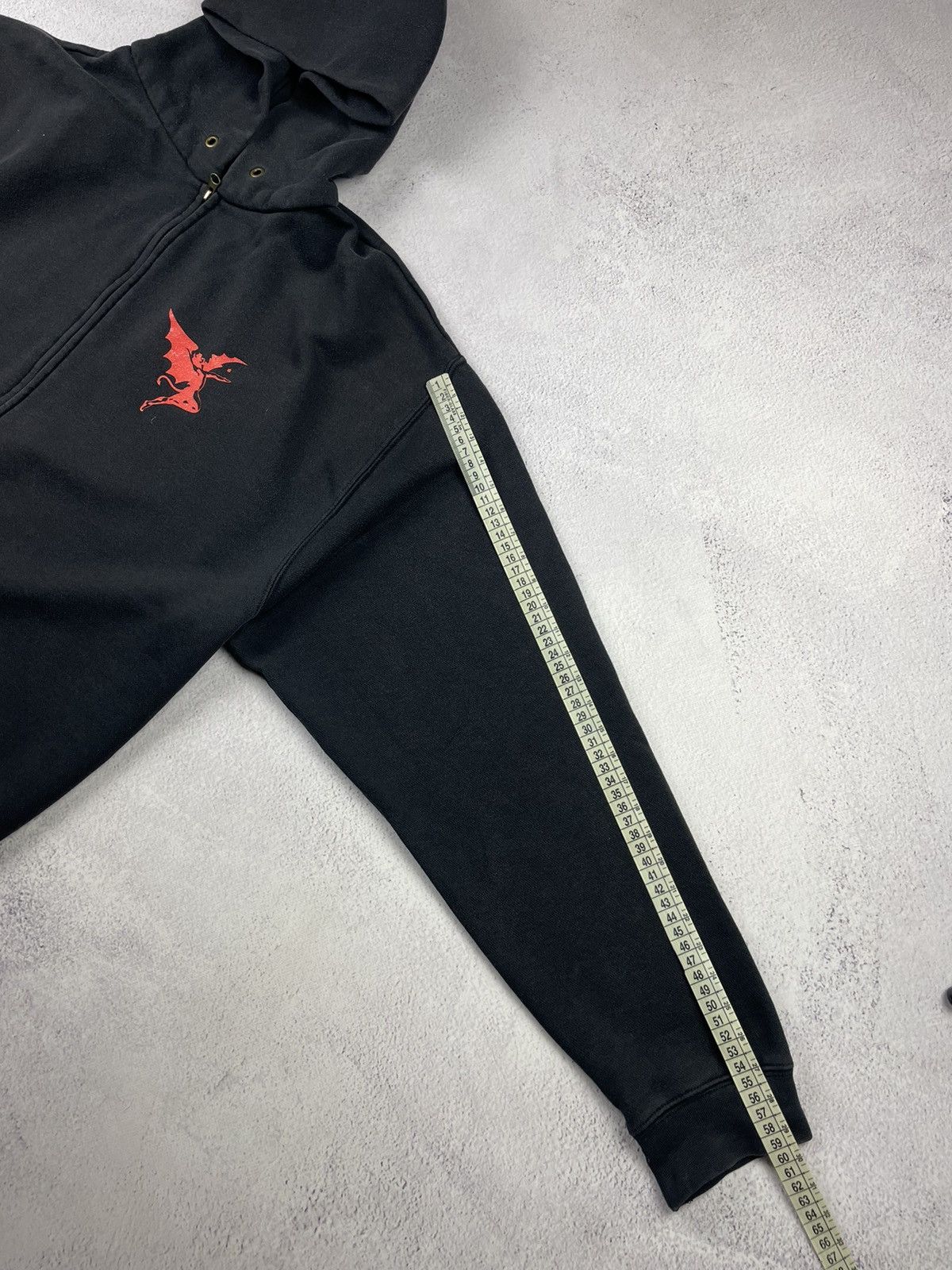 Fruit Of The Loom Heaven & Hell Vintage Y2K Zip Hoodie Black Metal Band Goth Size US XL / EU 56 / 4 - 10 Thumbnail