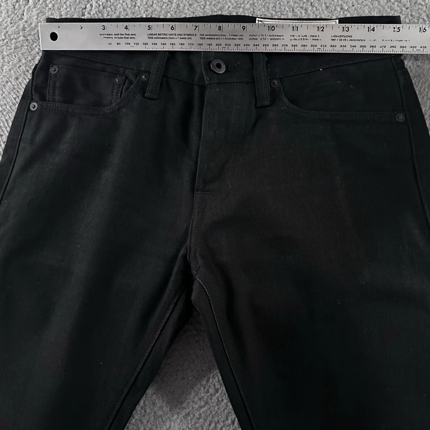 Rogue Territory RGT Mens Jeans Black Size 30x28 SK Skinny Signature Six Pocket Selvedge Denim Mens Jeans Black 30x28 Skinny Six Pocket Selvedge Denim Size US 30 / EU 46 - 5 Thumbnail
