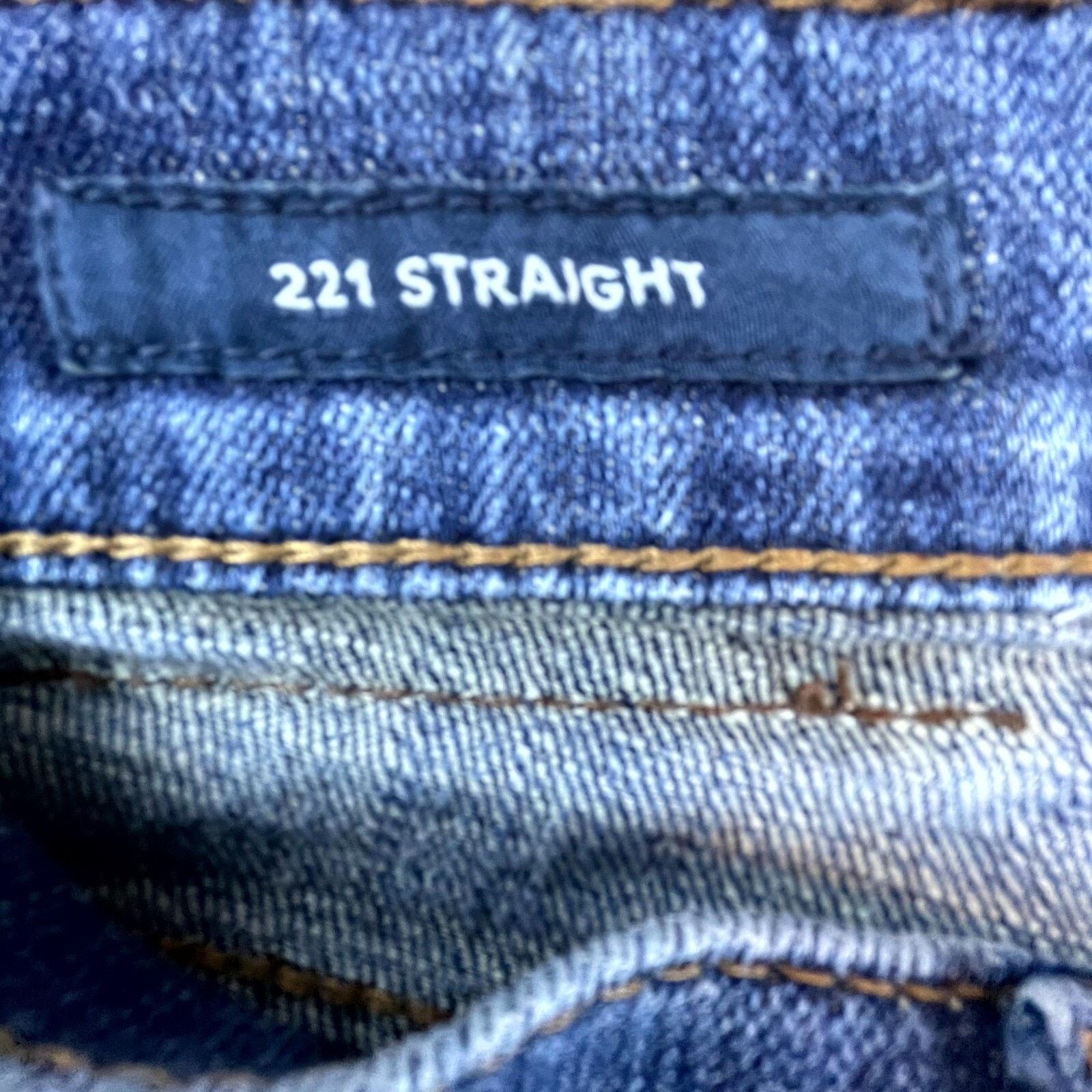 Lucky Brand Lucky Brand 221 Straight Jeans Mens 32 Blue Cotton Stretch Size US 32 / EU 48 - 3 Thumbnail