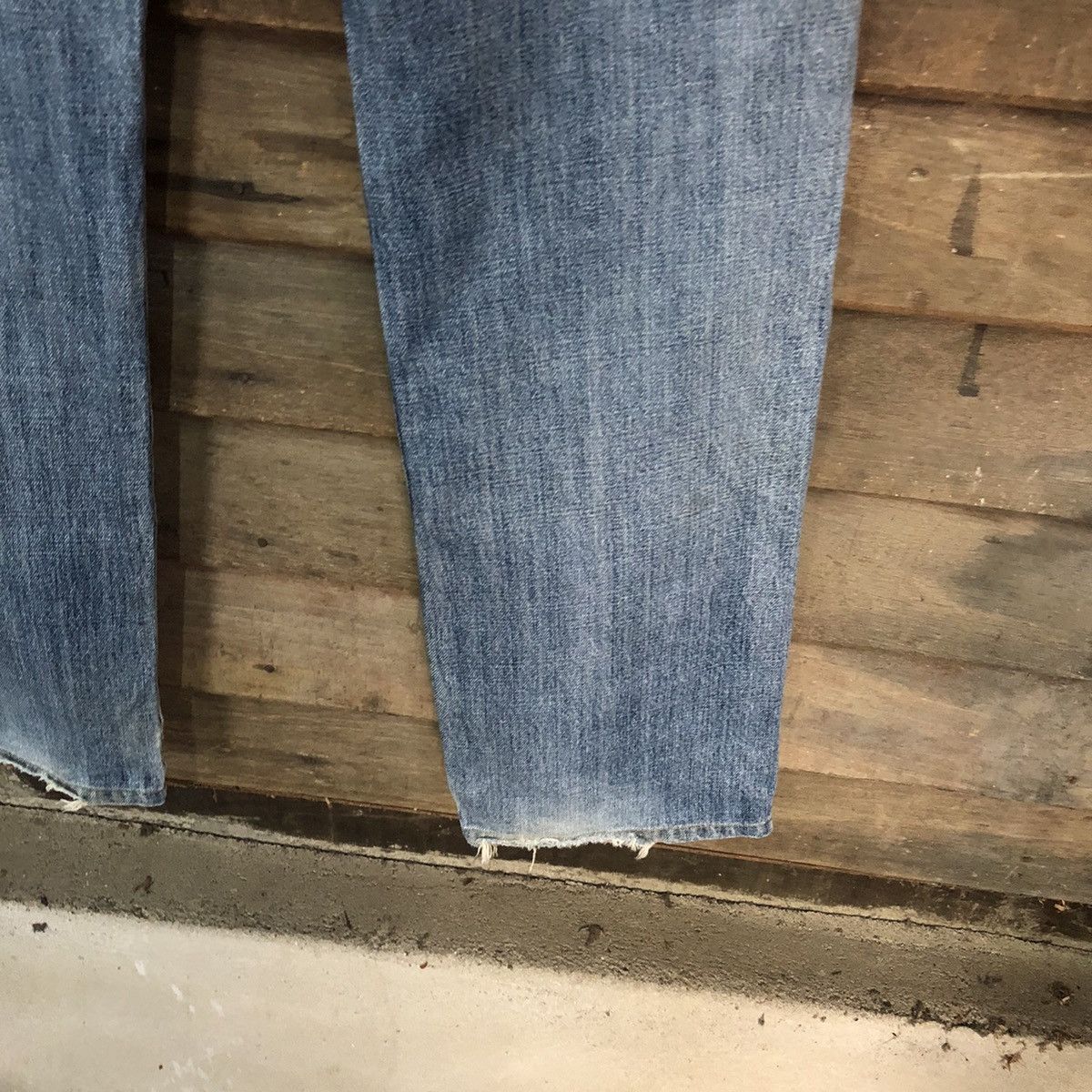 Japanese Brand Ring Denim vintage Blue Distressed ripped Denim Pants #7386 Size US 30 / EU 46 - 17 Thumbnail