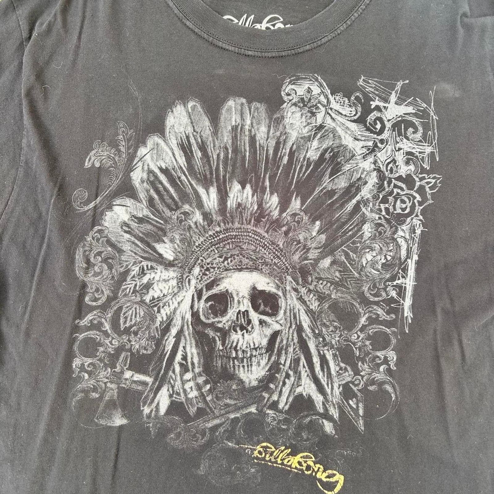 Billabong Vintage y2k billabong skull graphic tee Size US L / EU 52-54 / 3 - 5 Thumbnail